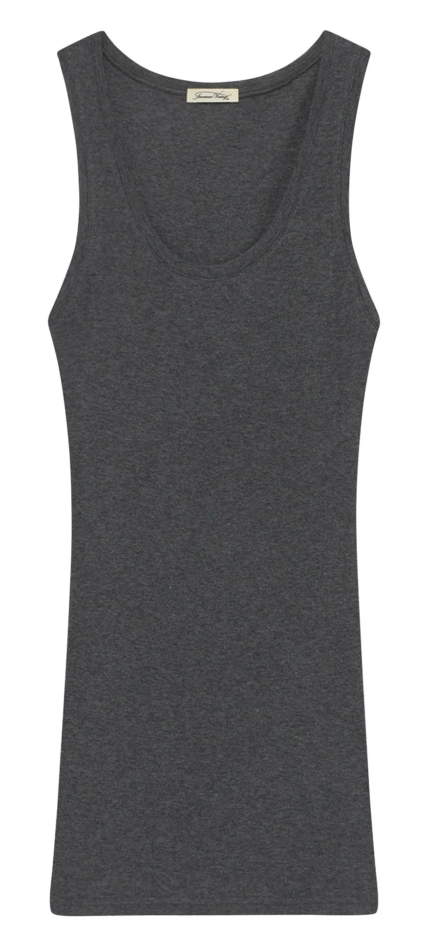 Débardeur à col rond en coton Gris MASSACHUSETTS