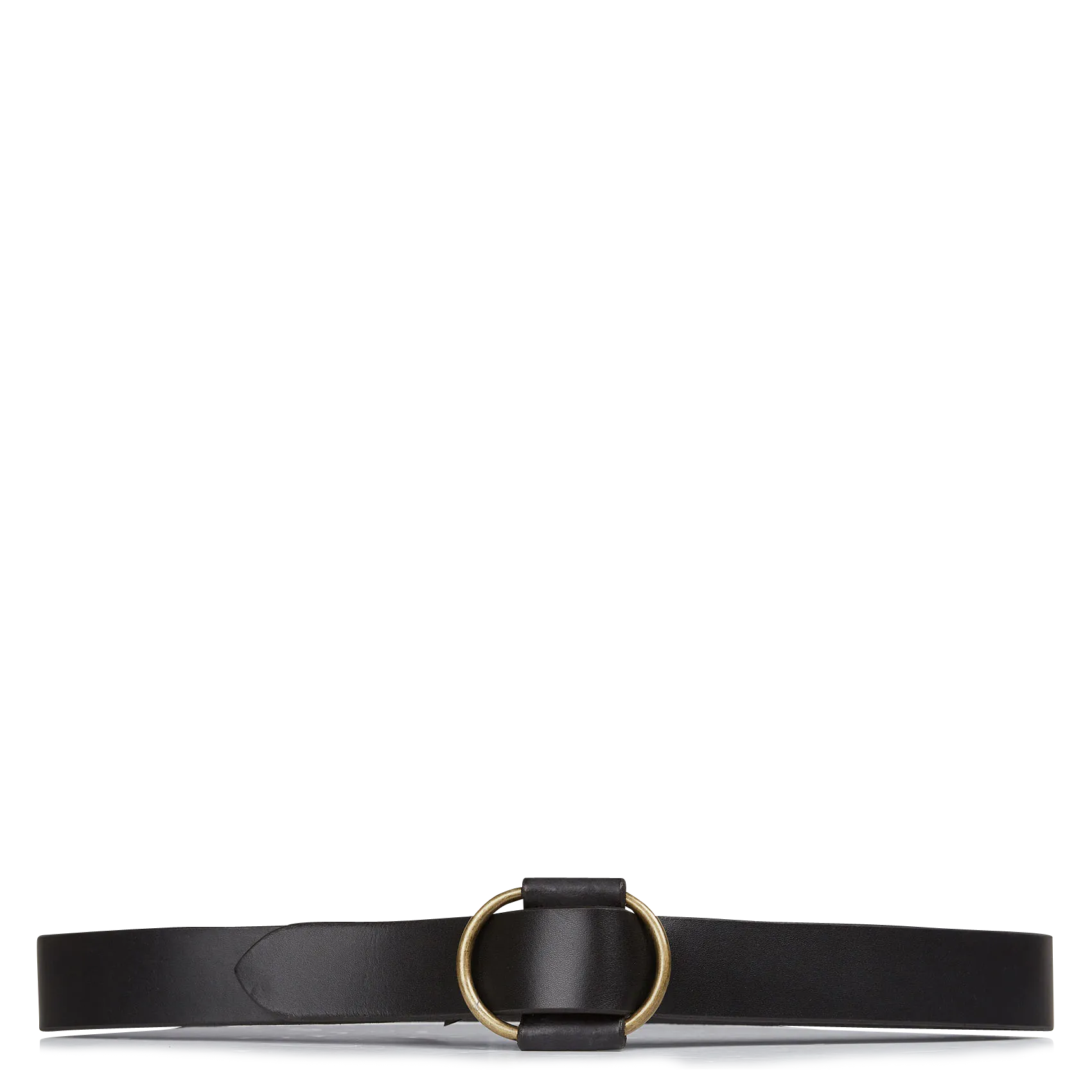 Ceinture en cuir de buffle Noir