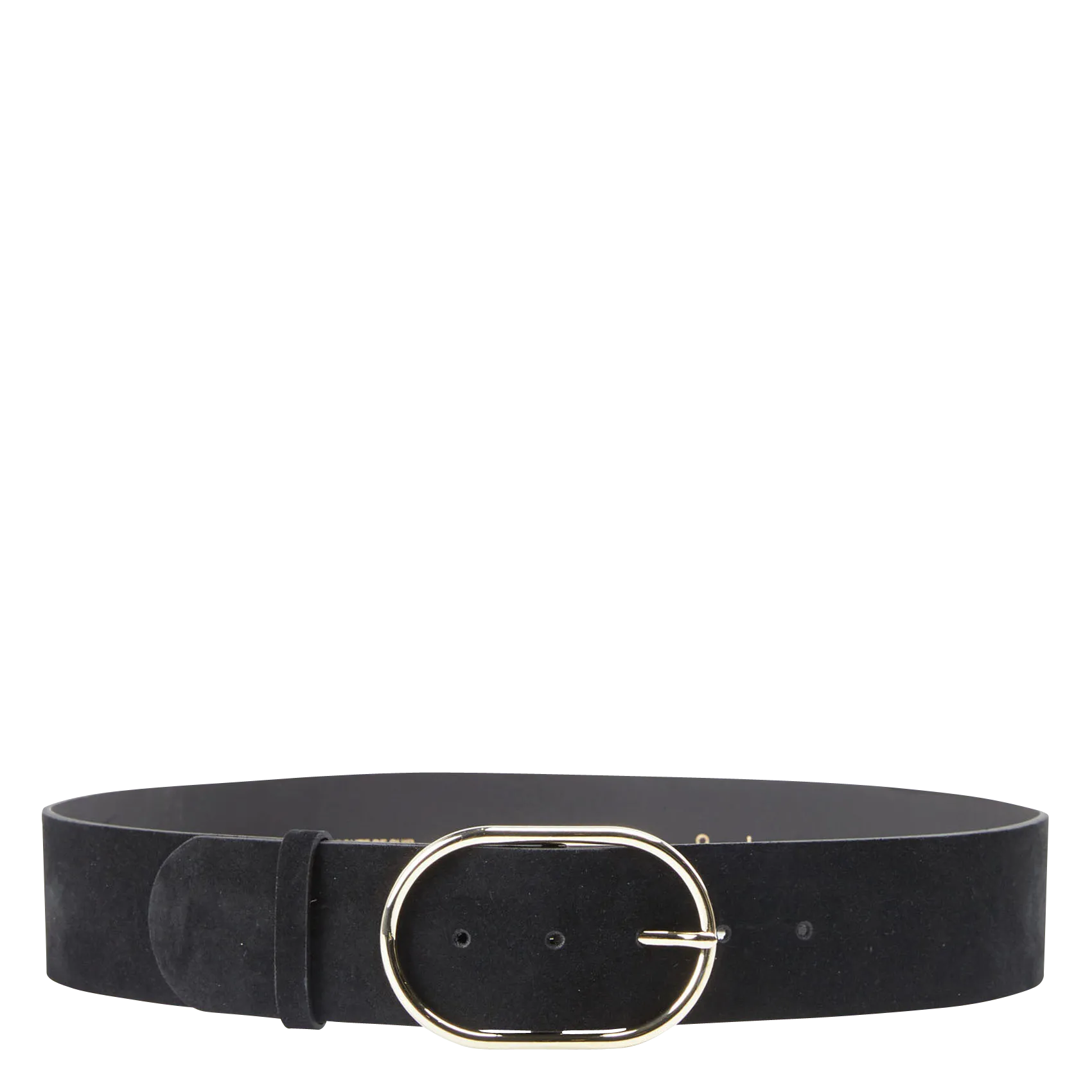 Ceinture large en cuir Noir COLE