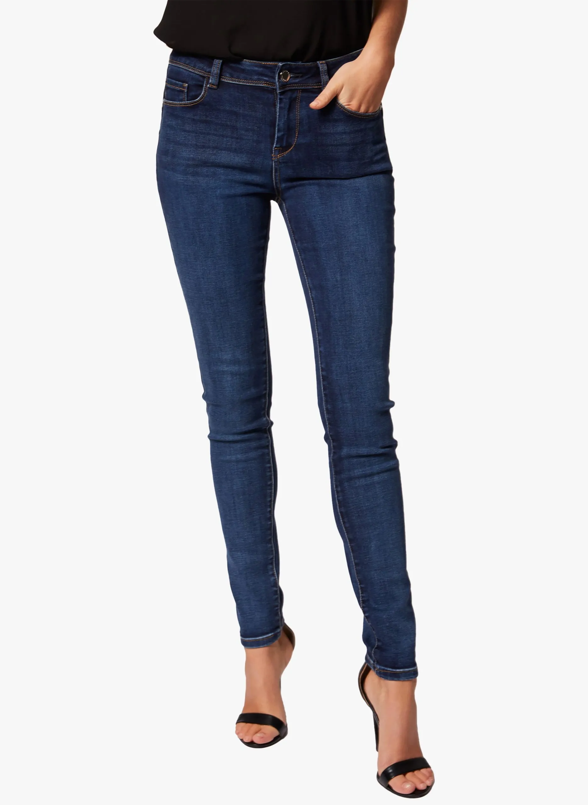 Jean slim 5 poches Bleu 201-POM.P