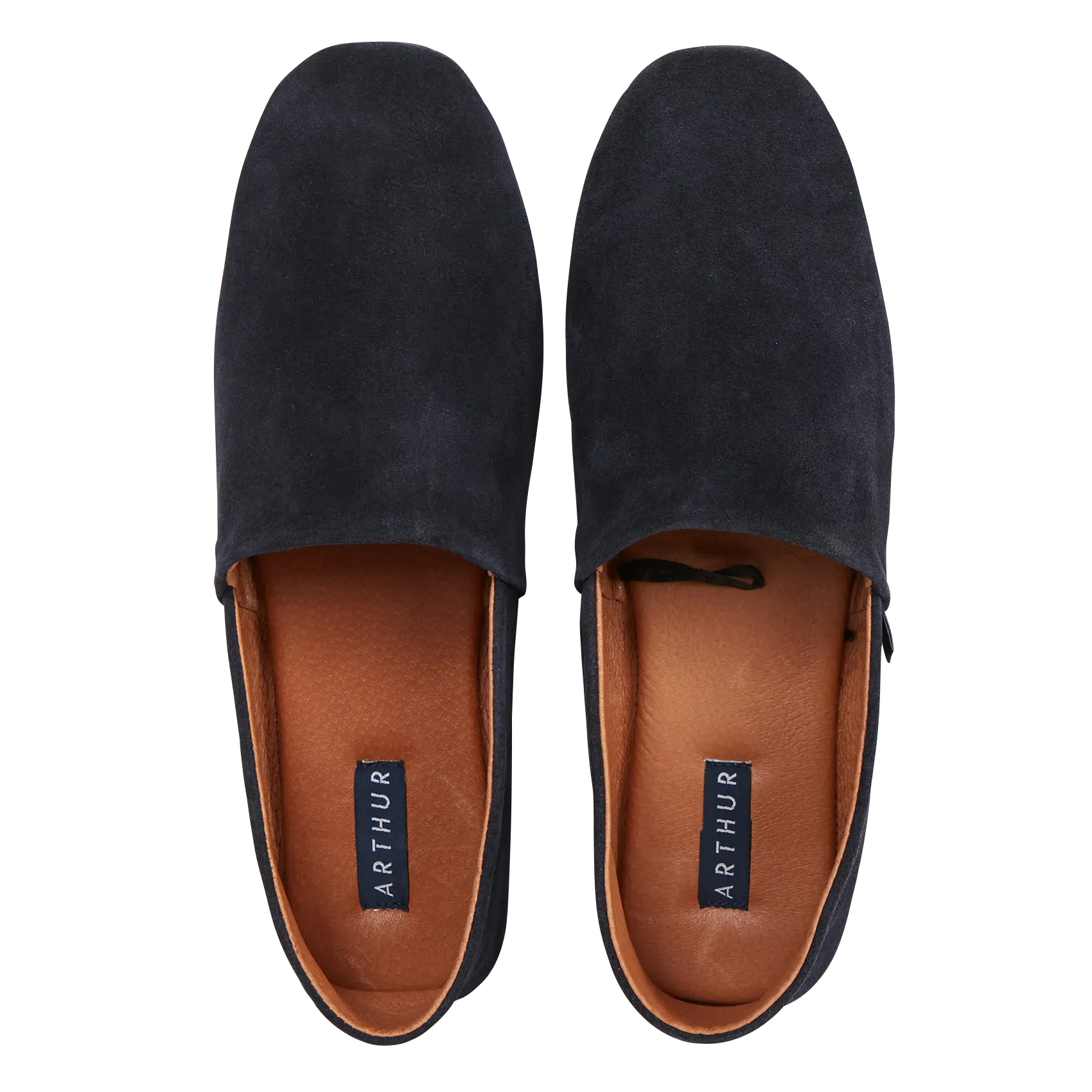 Chaussons mules en cuir Bleu BABPMT