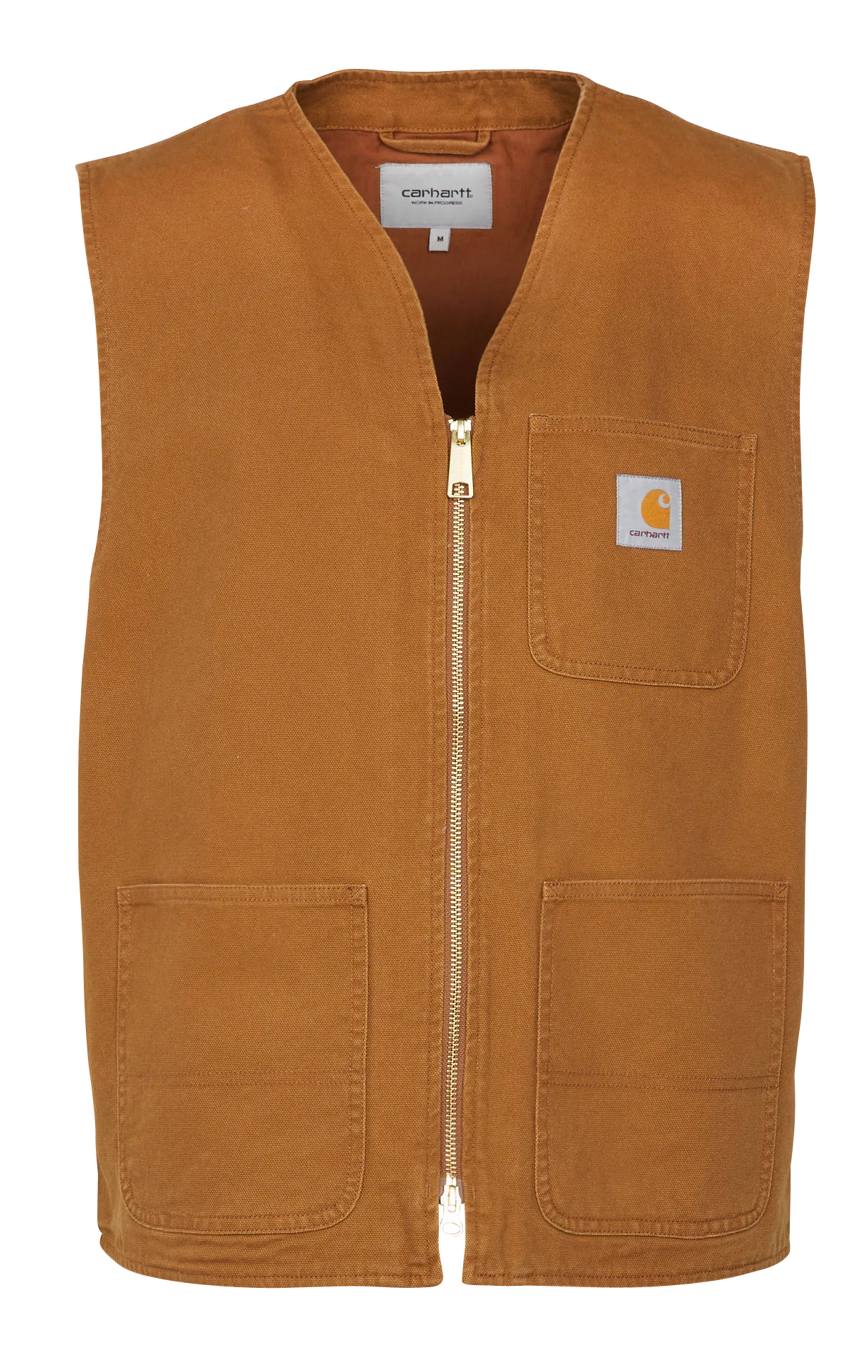 Blouson sans manches en coton  Marron WORK