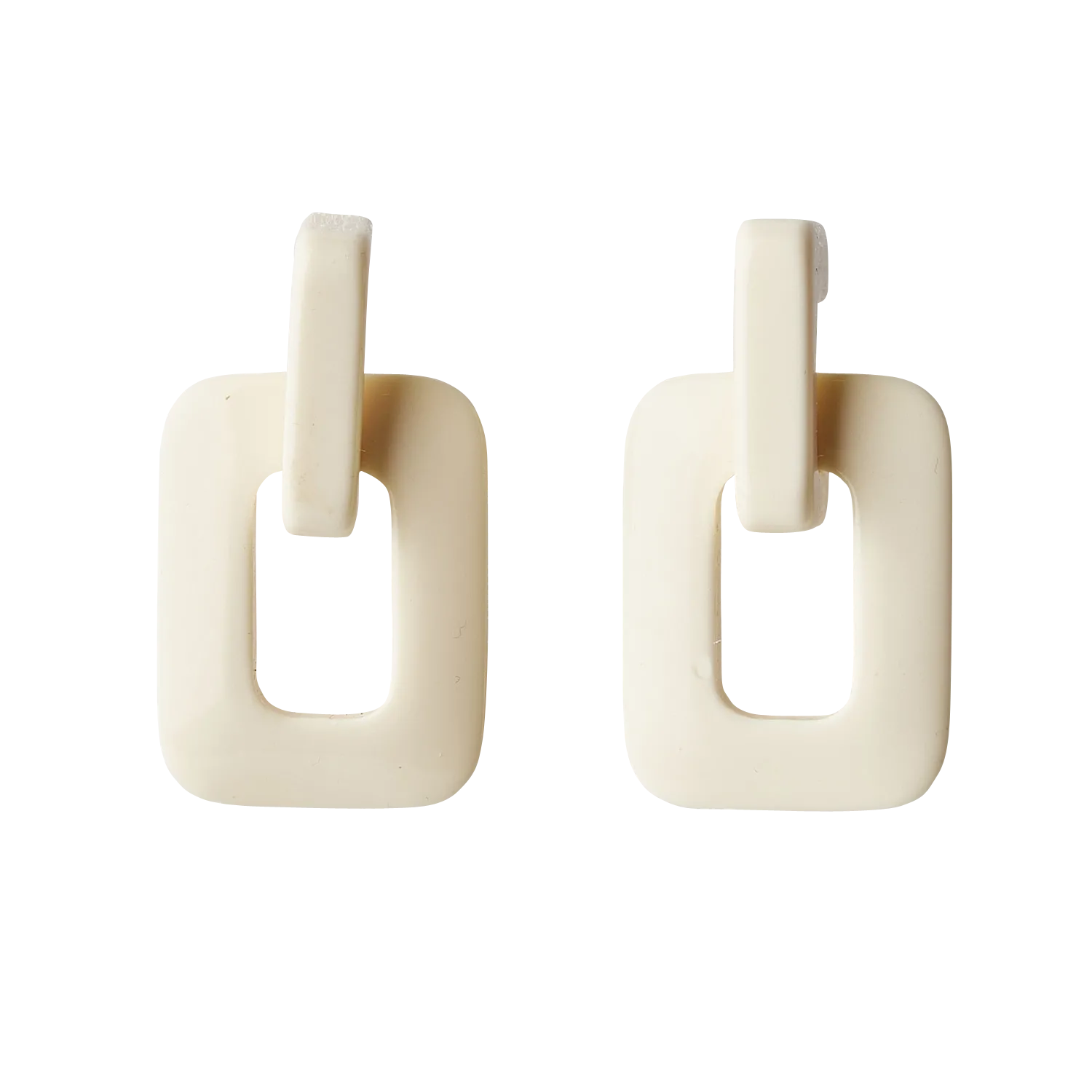 Boucles d'oreilles pendantes Blanc VIOLAINE