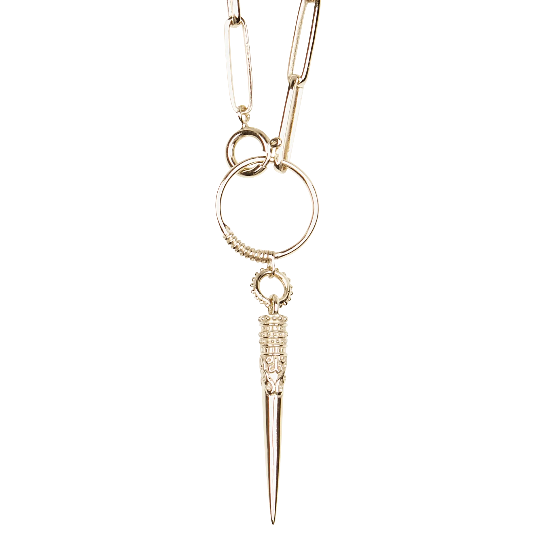 Collier en argent massif Doré NAOMIE