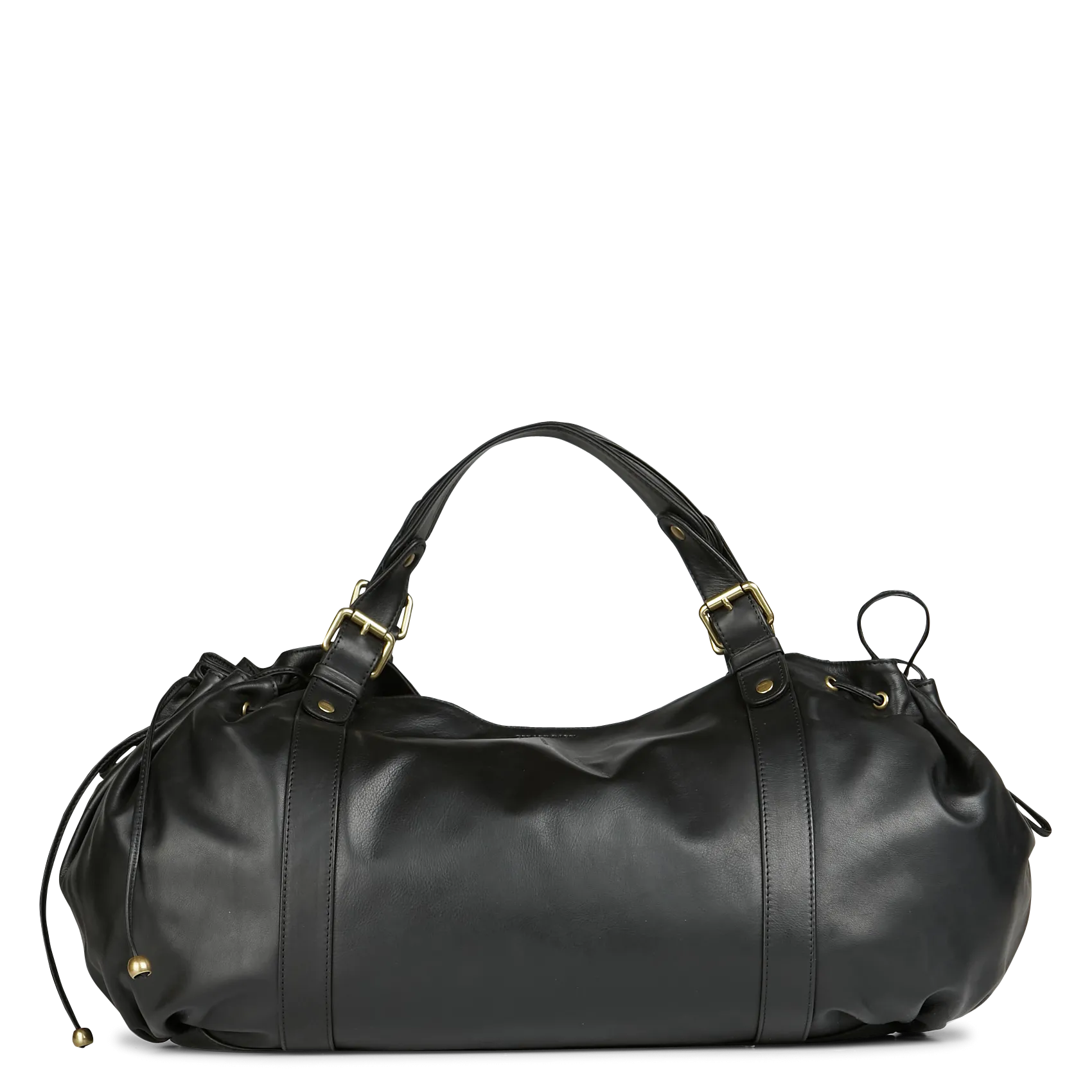 Sac week-end en cuir Noir 36H