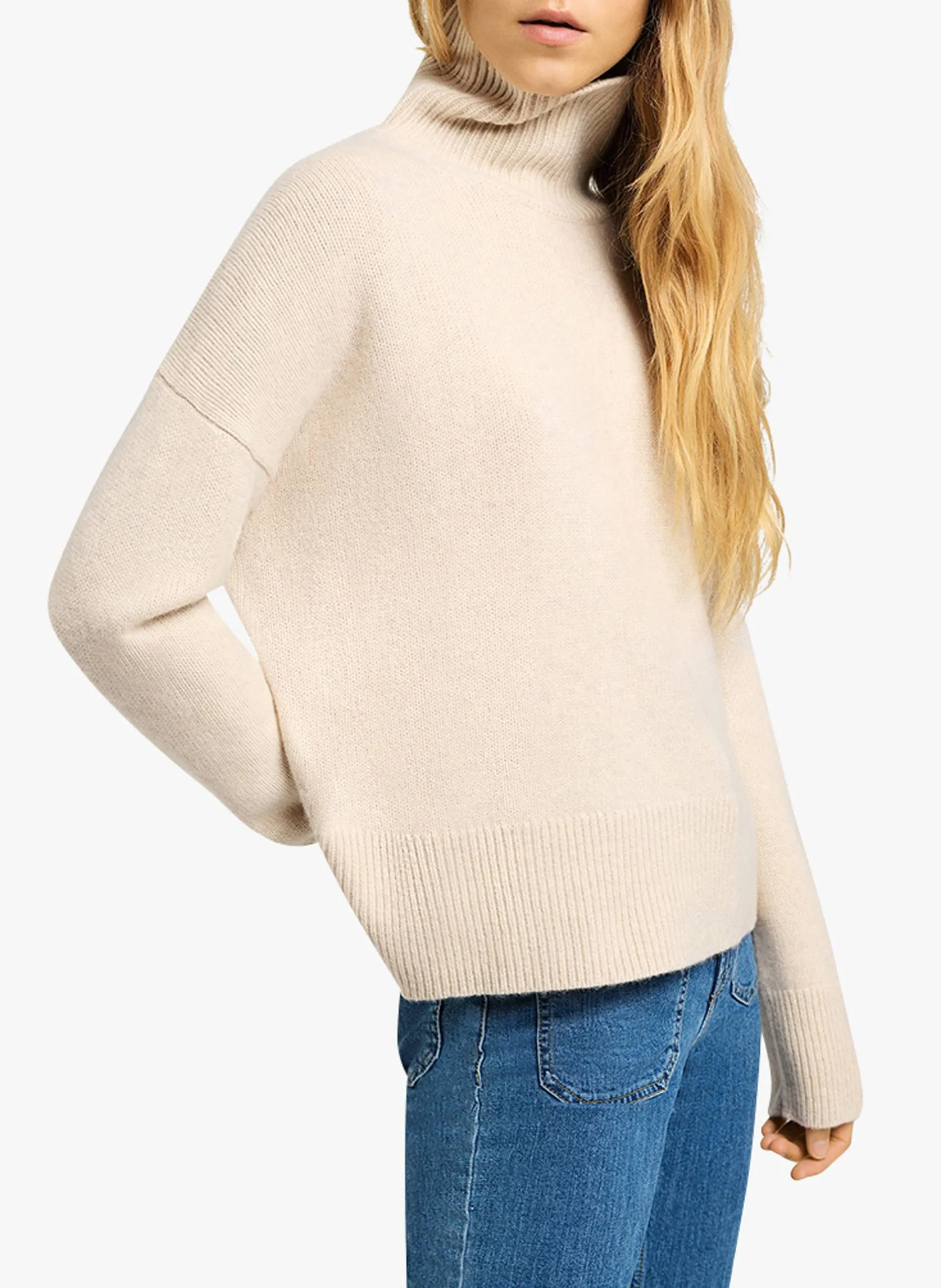 Col roulé en laine Blanc MALO