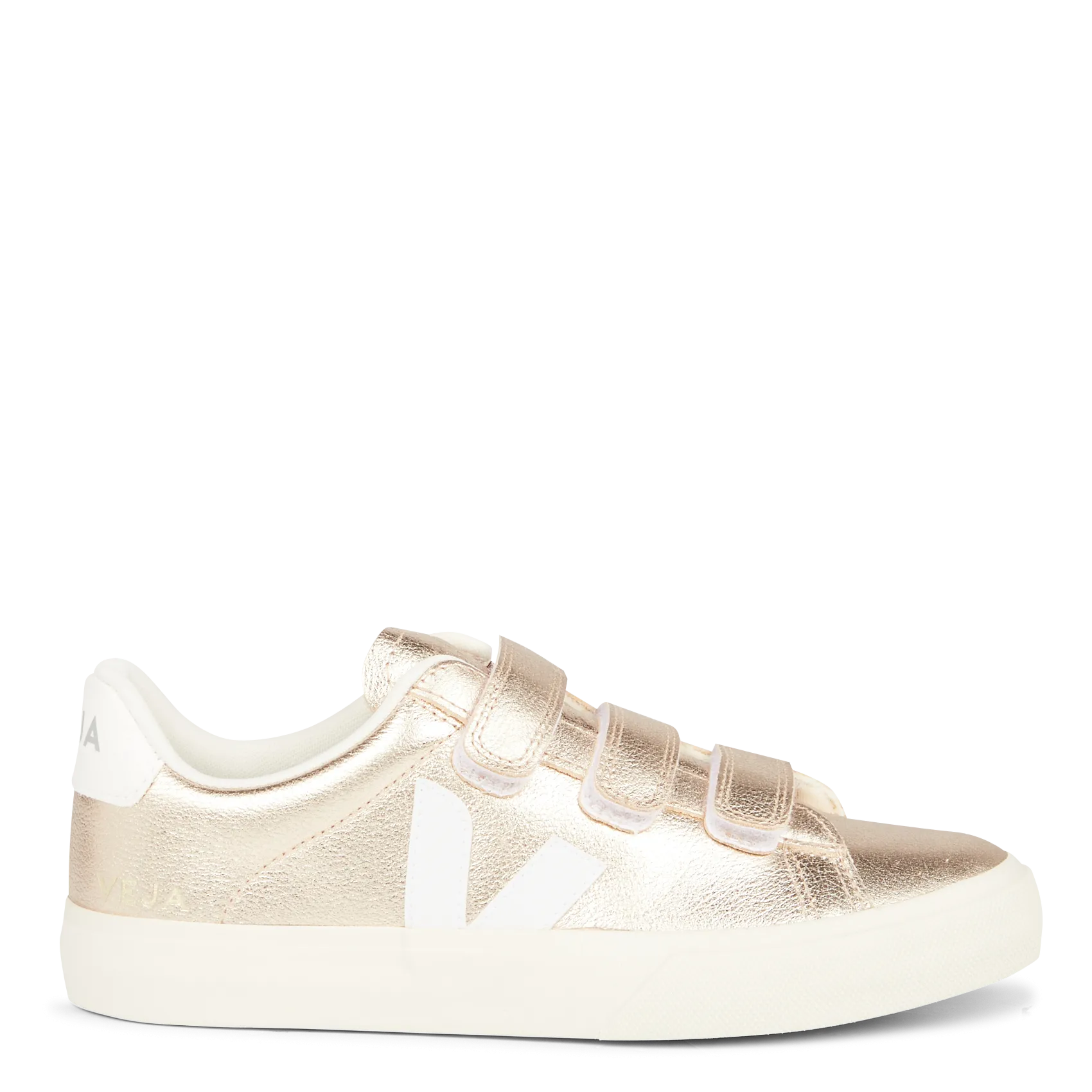 Baskets basses en cuir Doré RECIFE LOGO