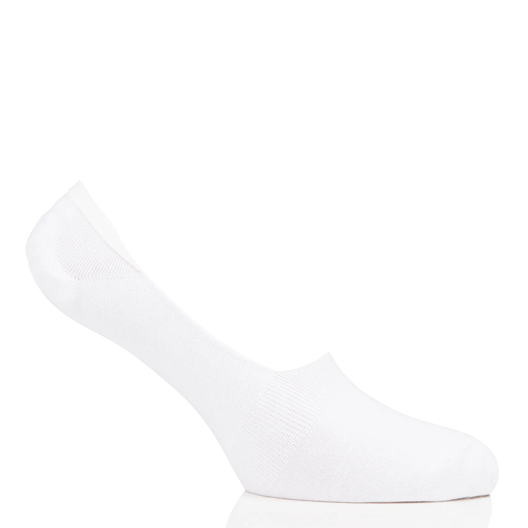 Socquettes invisibles en coton mélangé Blanc