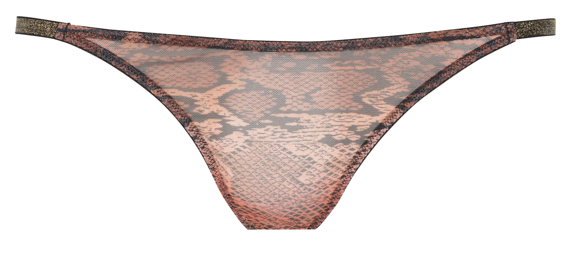 Culotte en dentelle fine imprimée Marron CHLOE