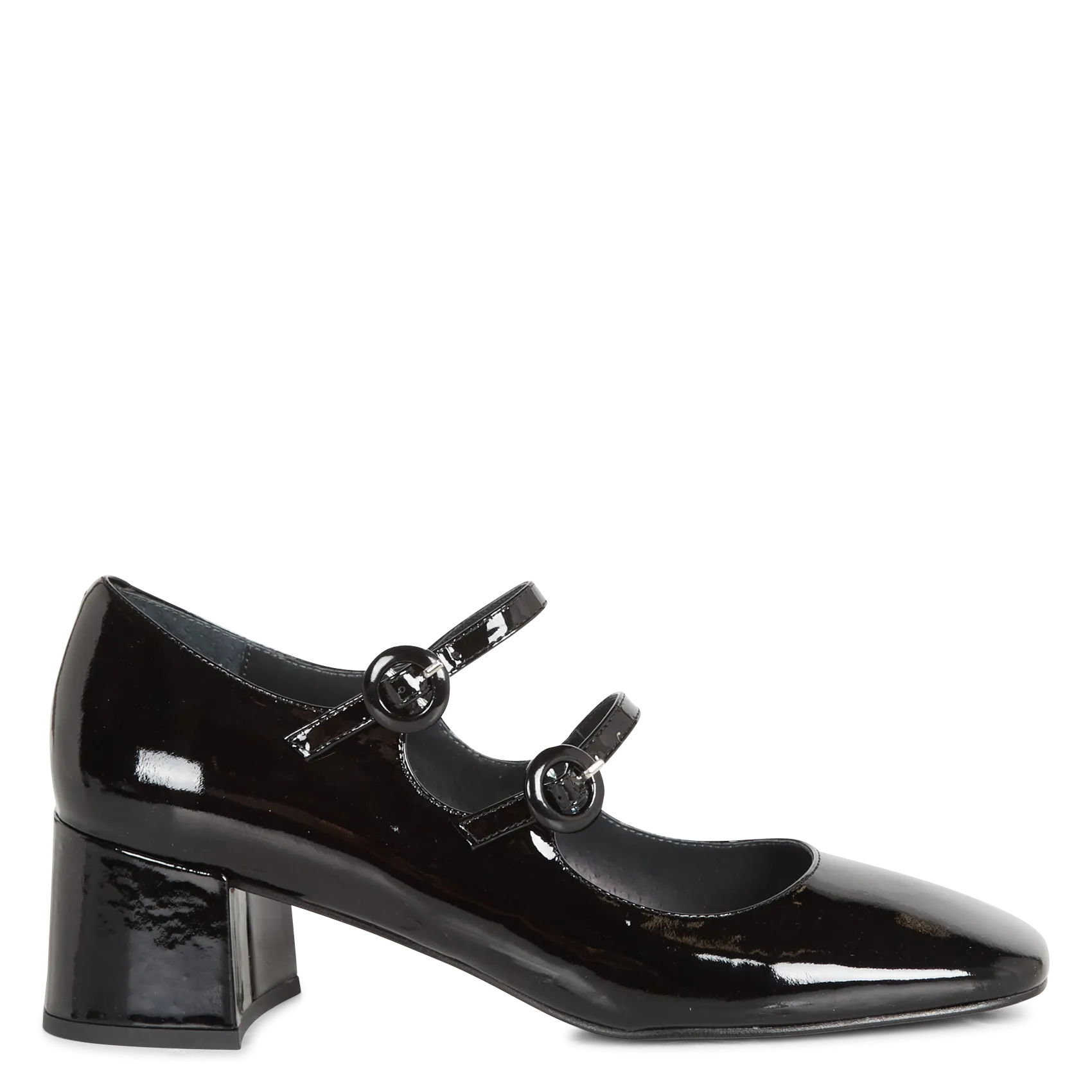 Babies en cuir glacé Noir DELOU