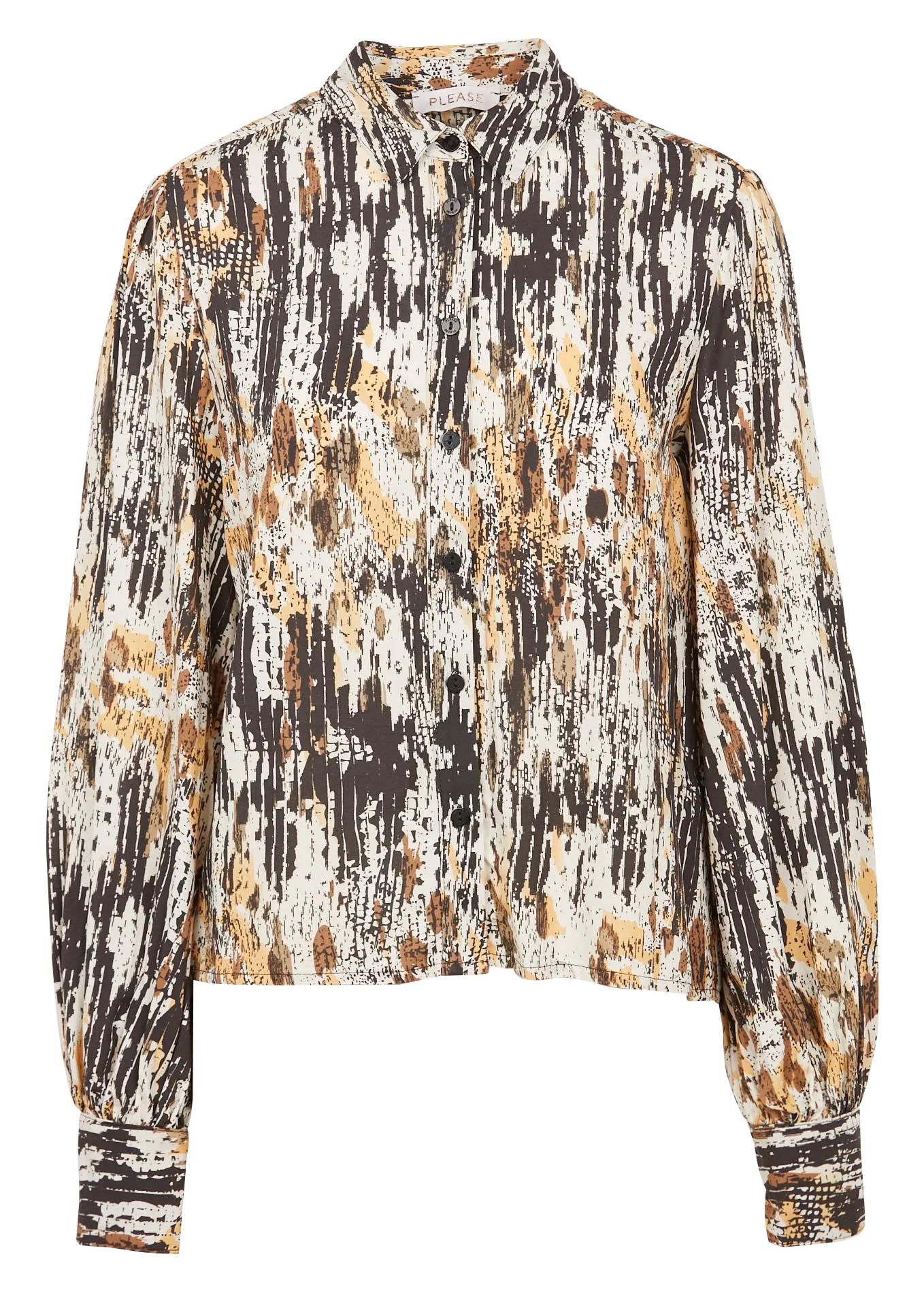 Chemise col classique imprimée Multicolore