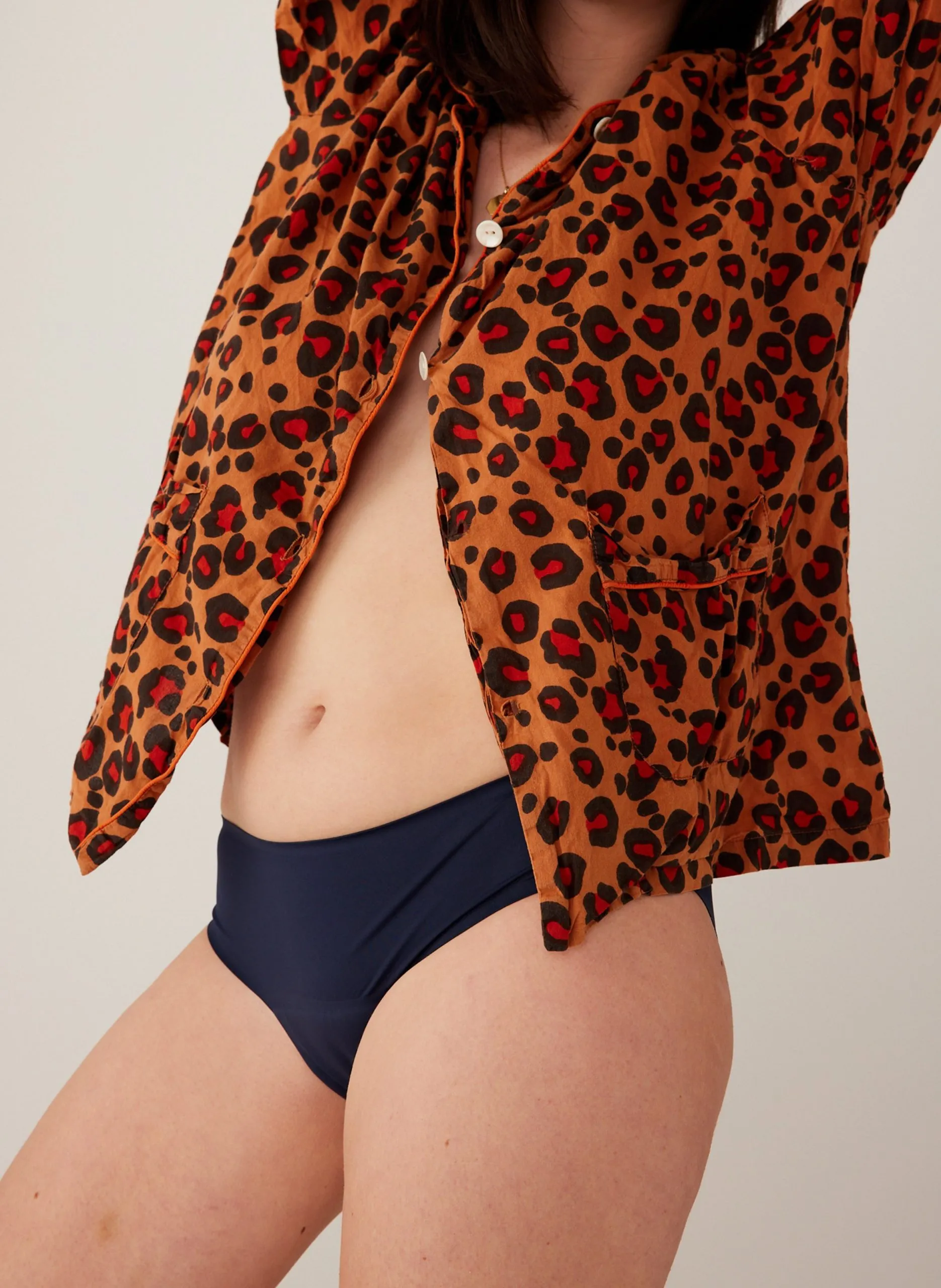 Culotte menstruelle Flux Moyen Bleu