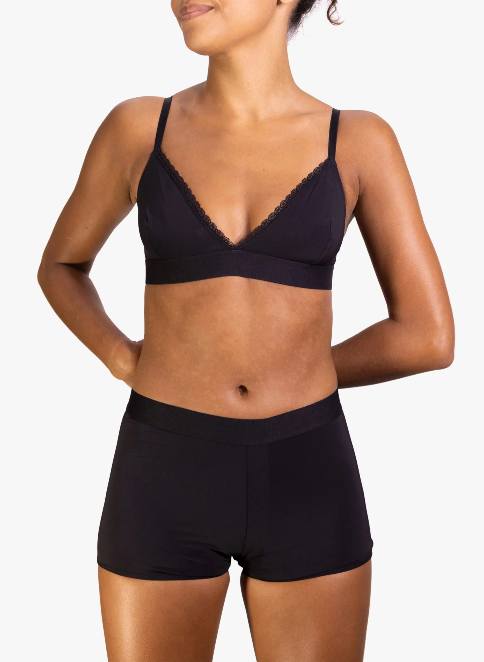 Boxer menstruel flux très abondant Noir GLOW