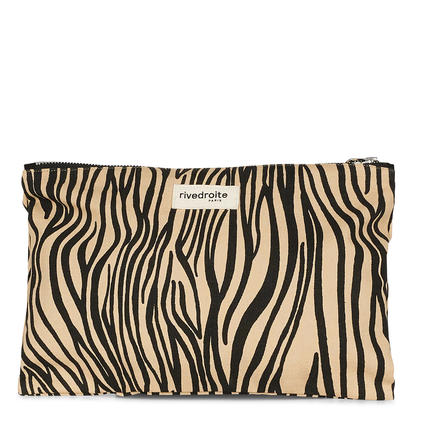 Pochette fantaisie imprimée en coton Beige BARBETTE