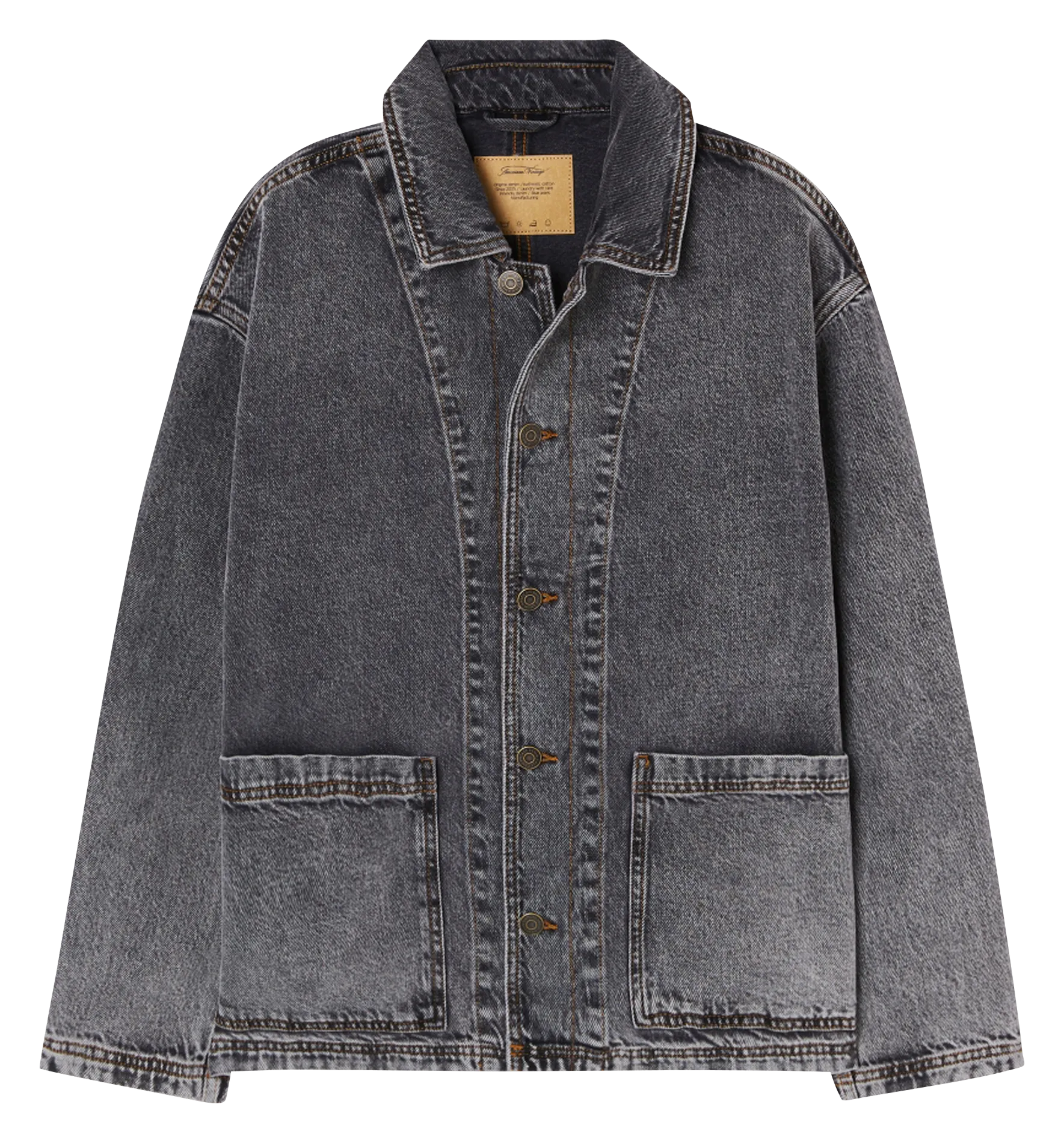Veste denim en coton Gris YOPDAY
