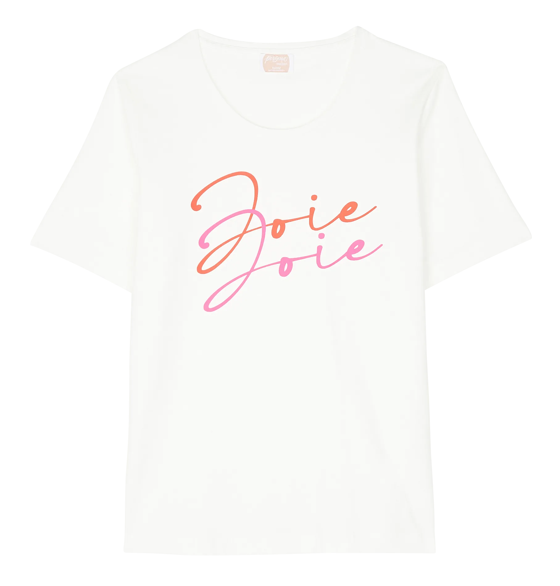 Tee-shirt sérigraphié en coton mélangé Blanc VALLE