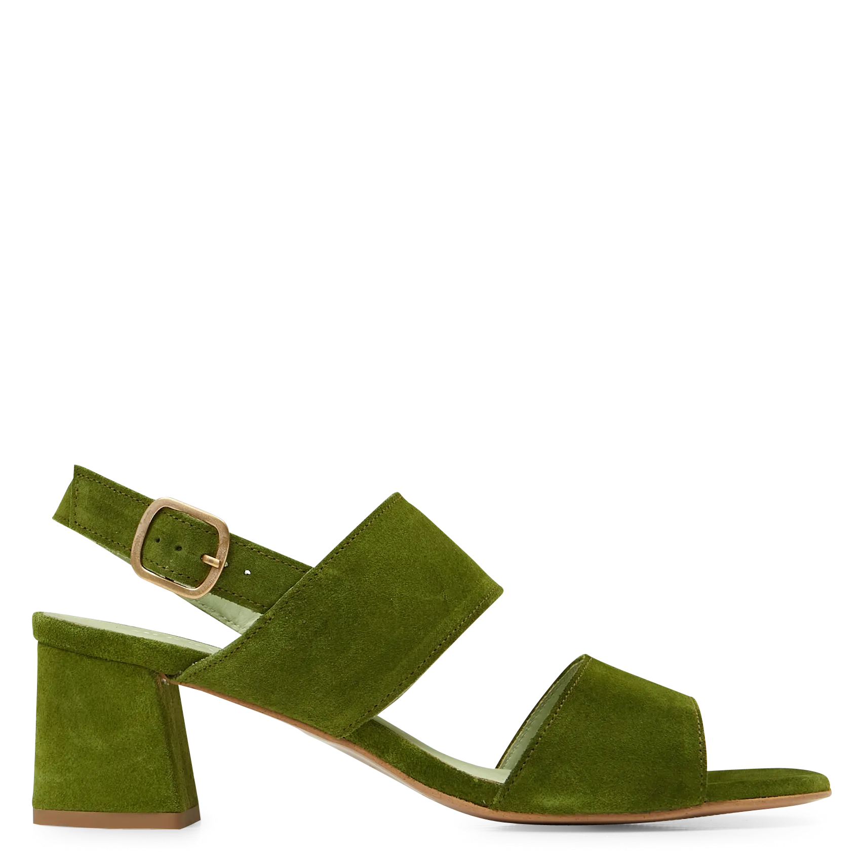 Sandales en cuir Vert BELINDA