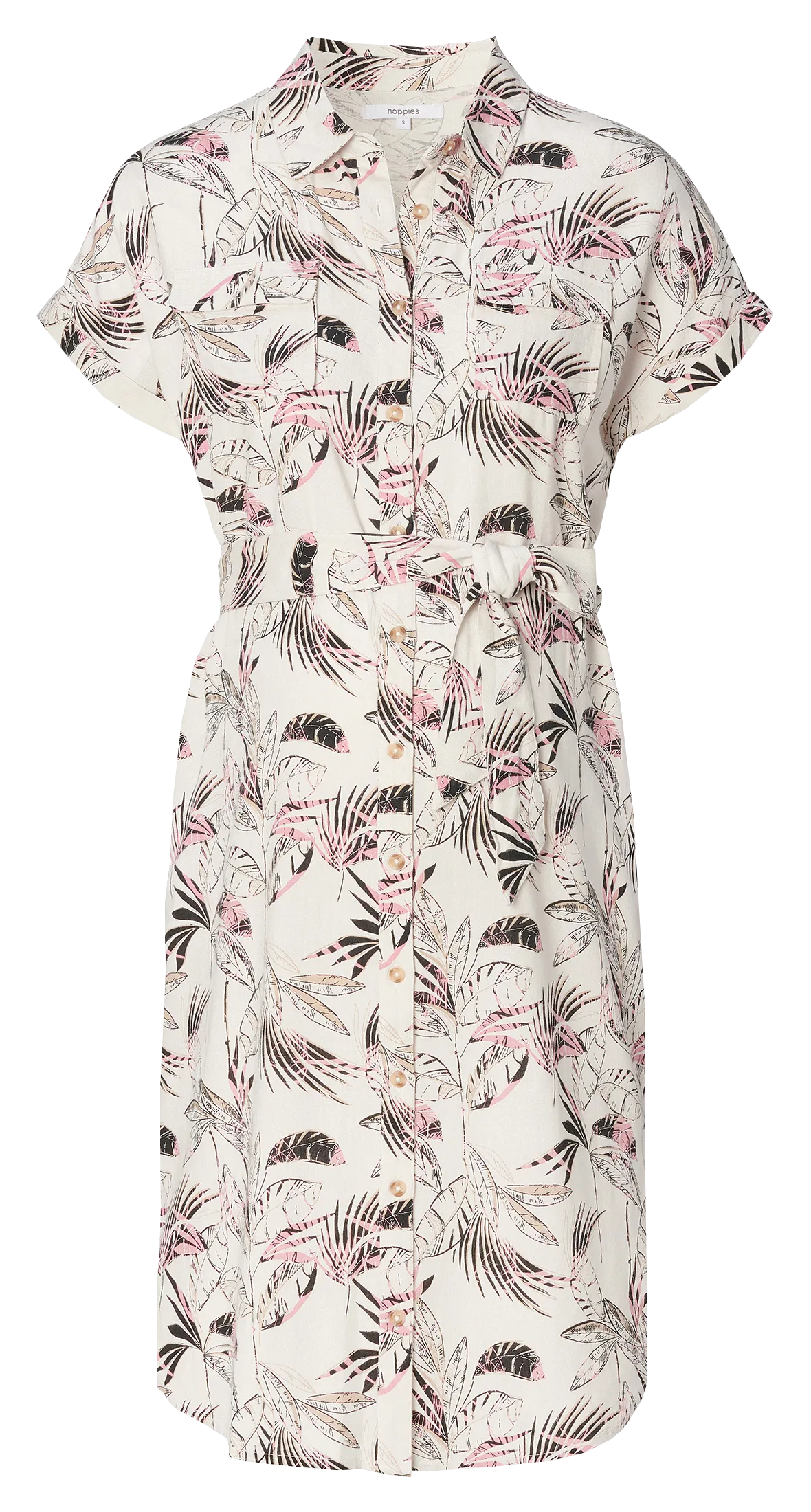 Robe de grossesse imprimée Beige COLOMBO