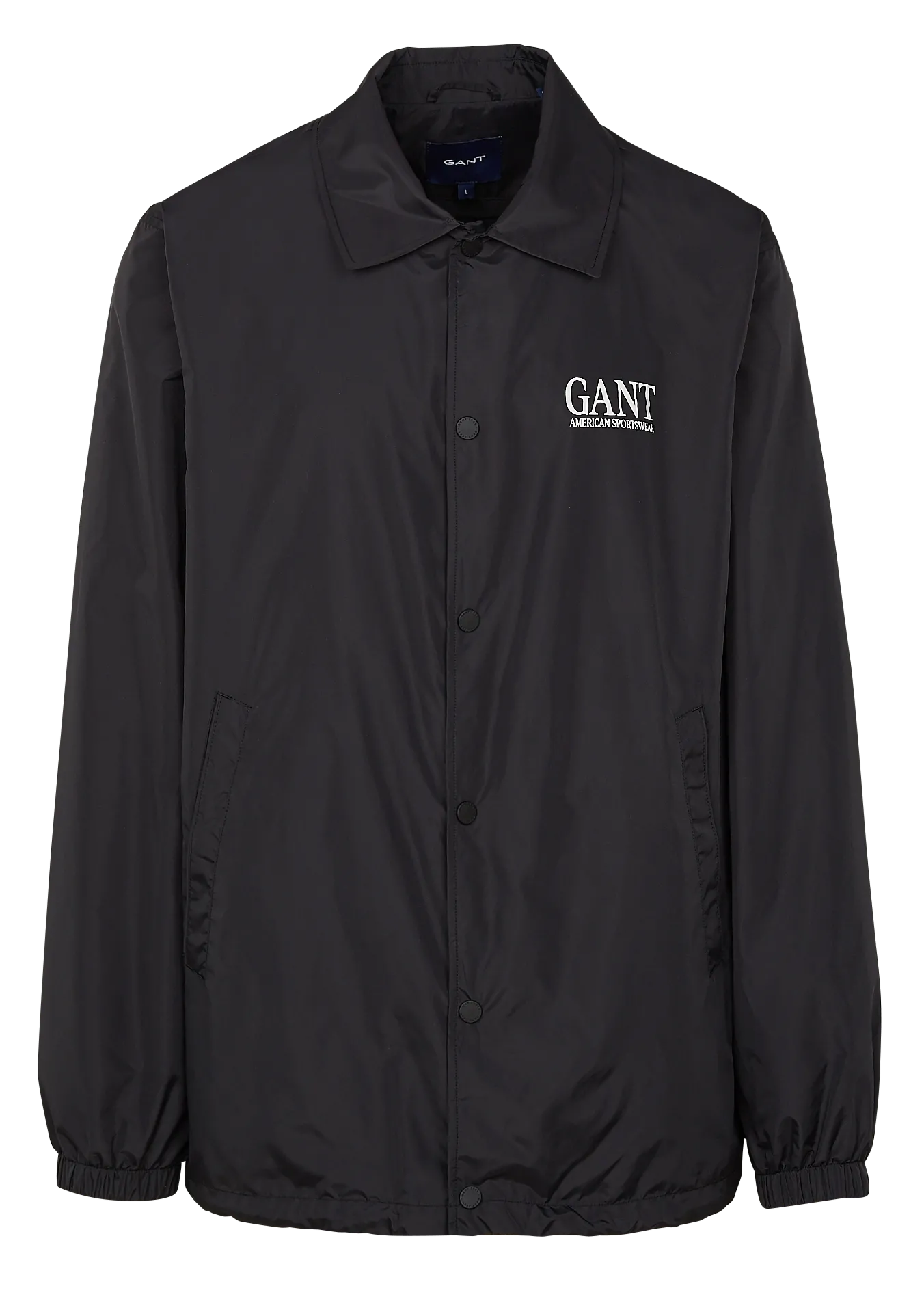 Coupe-vent imperméable col classique Noir