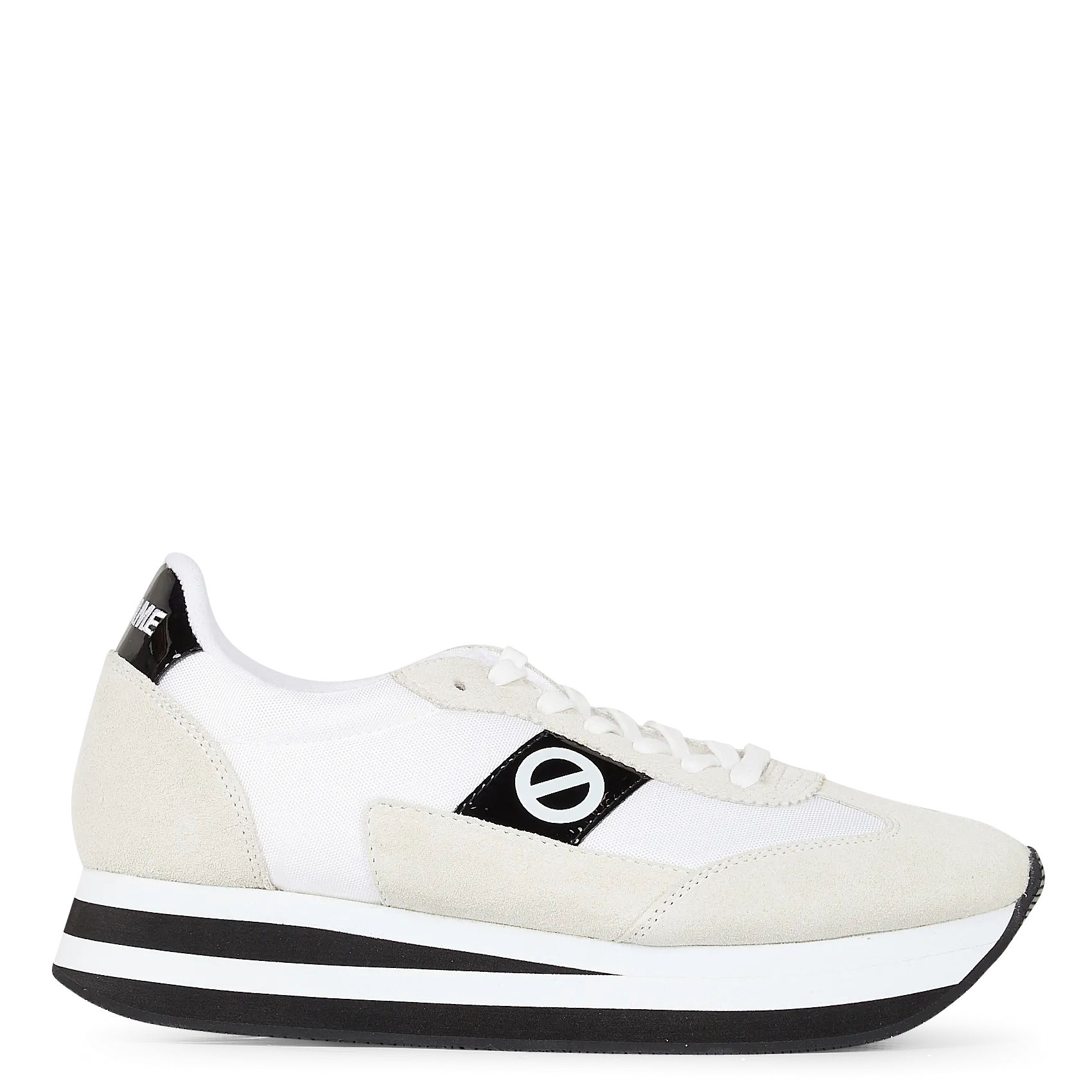 Baskets basses en cuir mélangé Blanc FLEX M