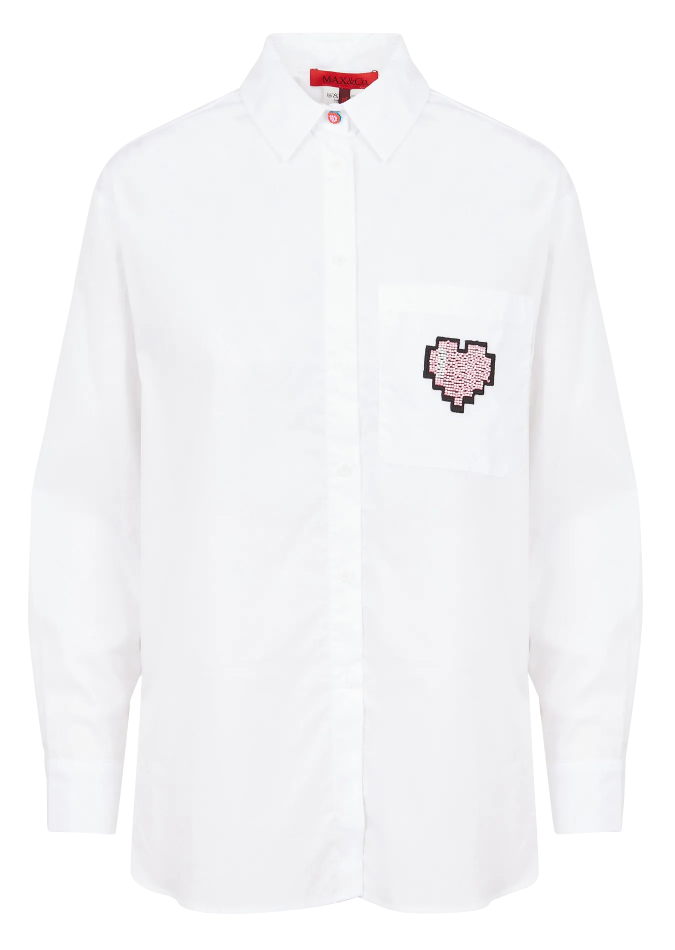 Chemise col classique en coton Blanc TAMASHIR