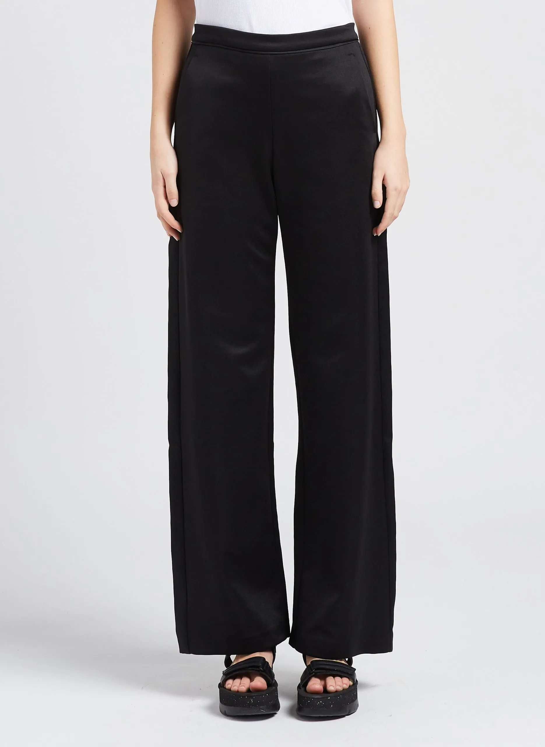 Pantalon large en jersey Noir CAIRO