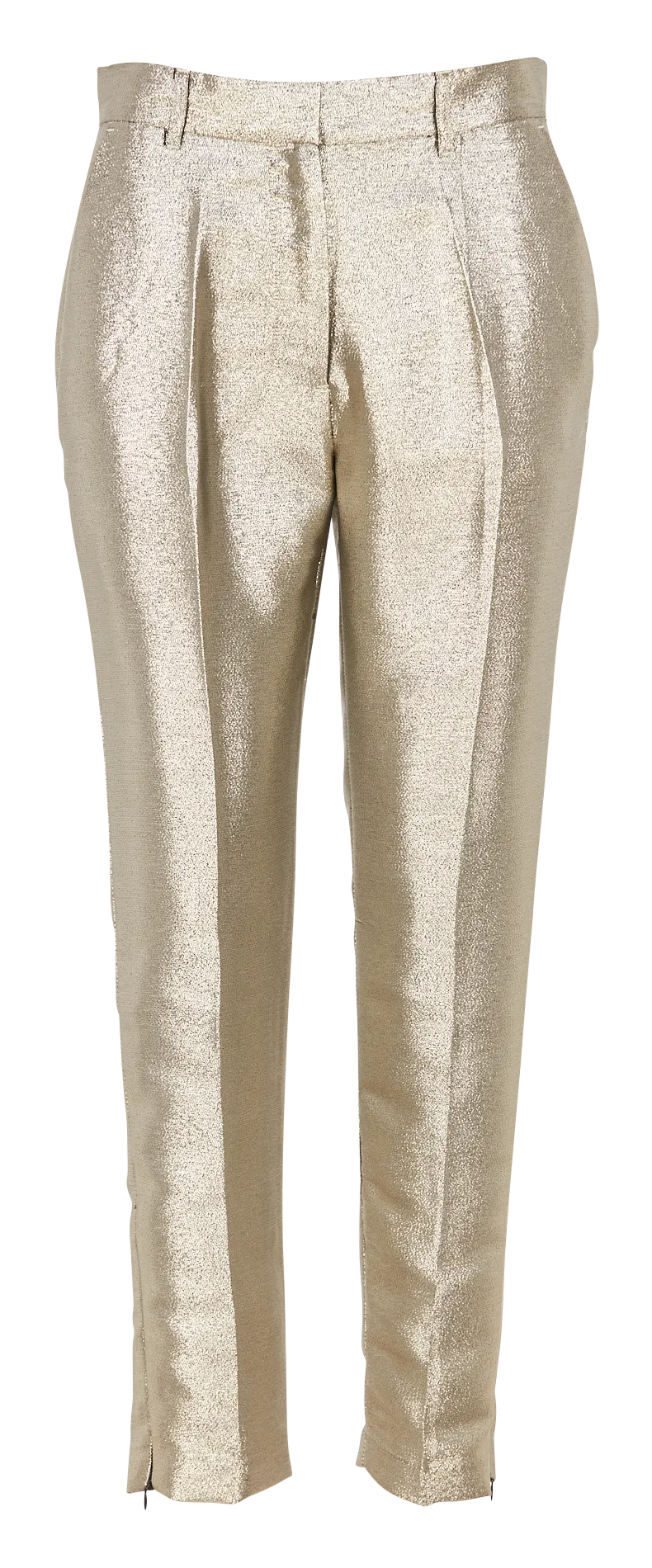 Pantalon droit métallisé Argent SANDERS