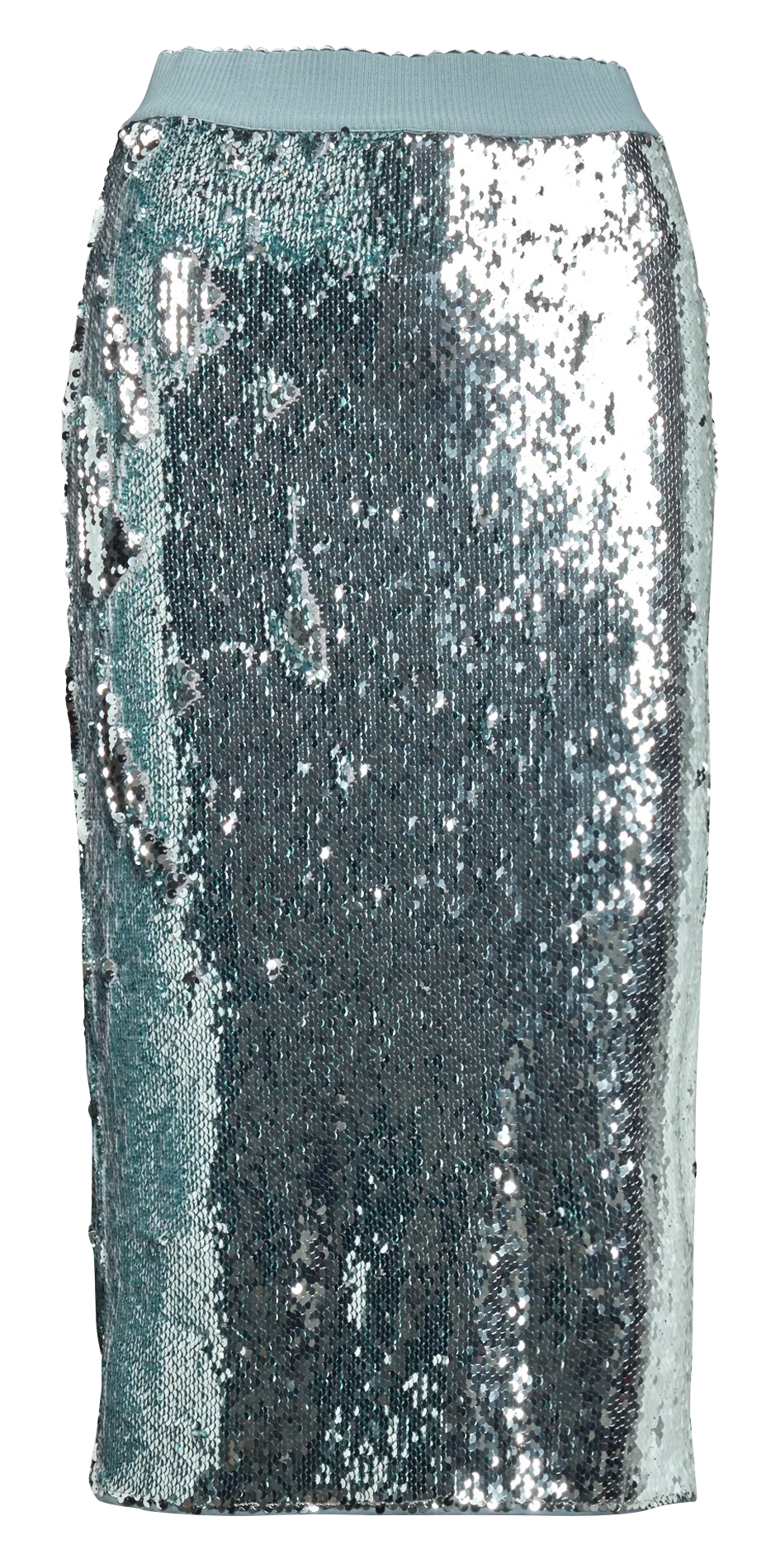 Jupe mi-longue à sequins Argent DORINDA