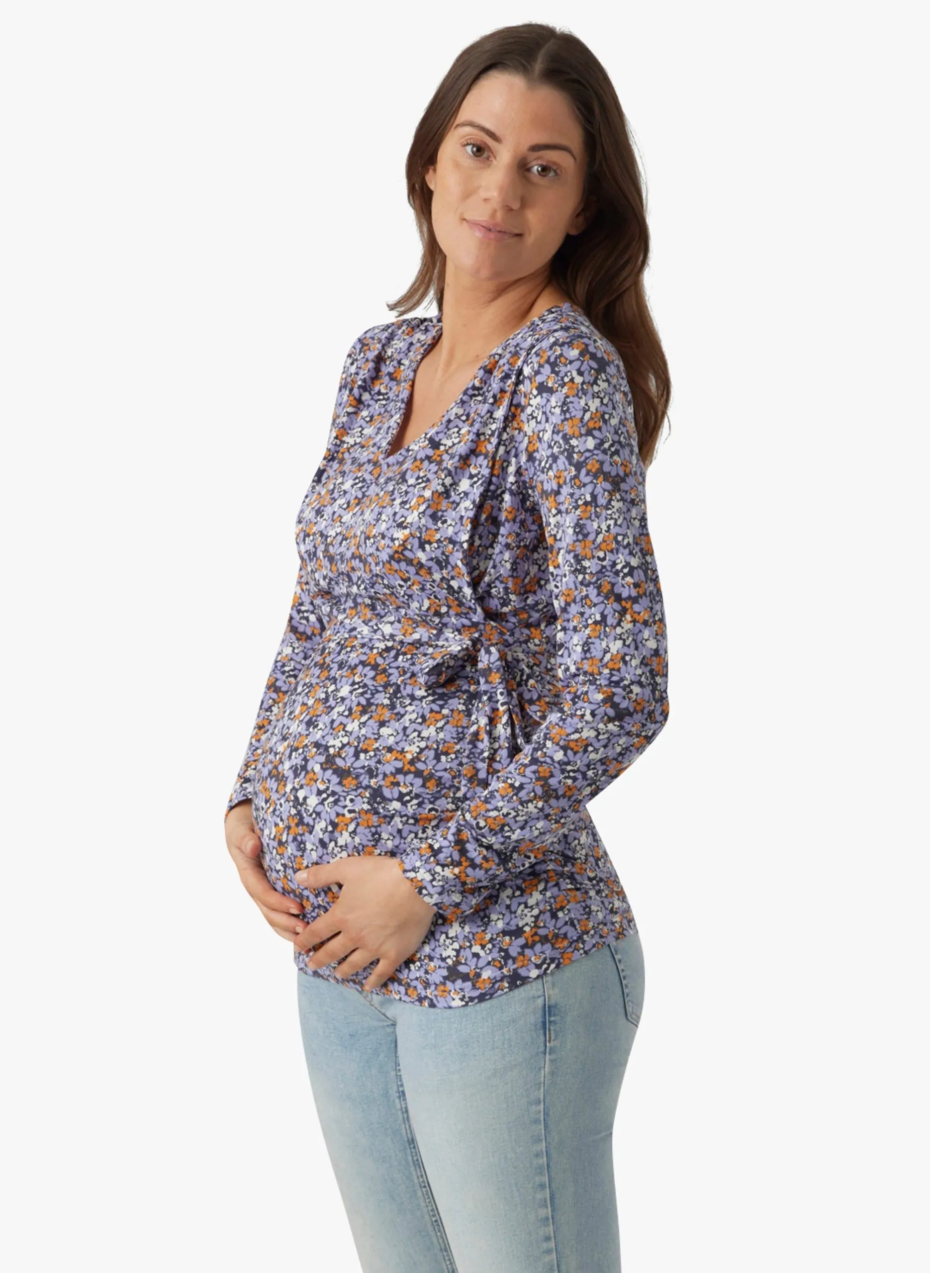 Top de grossesse à manches longues Noir PILAR