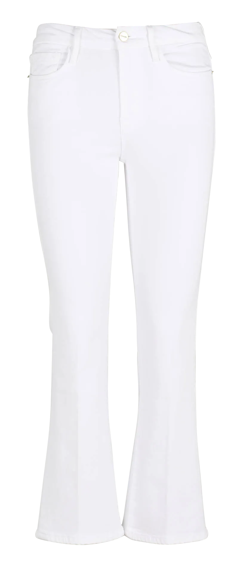Jean cropped évasé Blanc