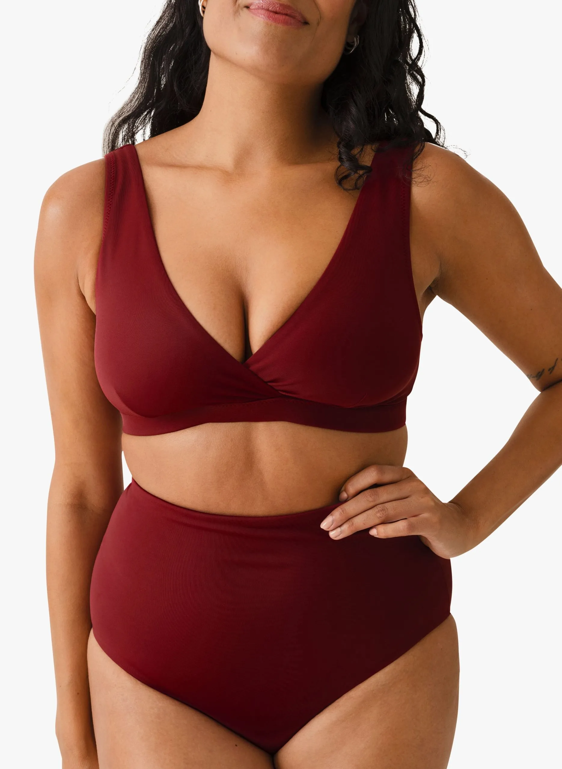 Bas de maillot de bain de grossesse Rouge