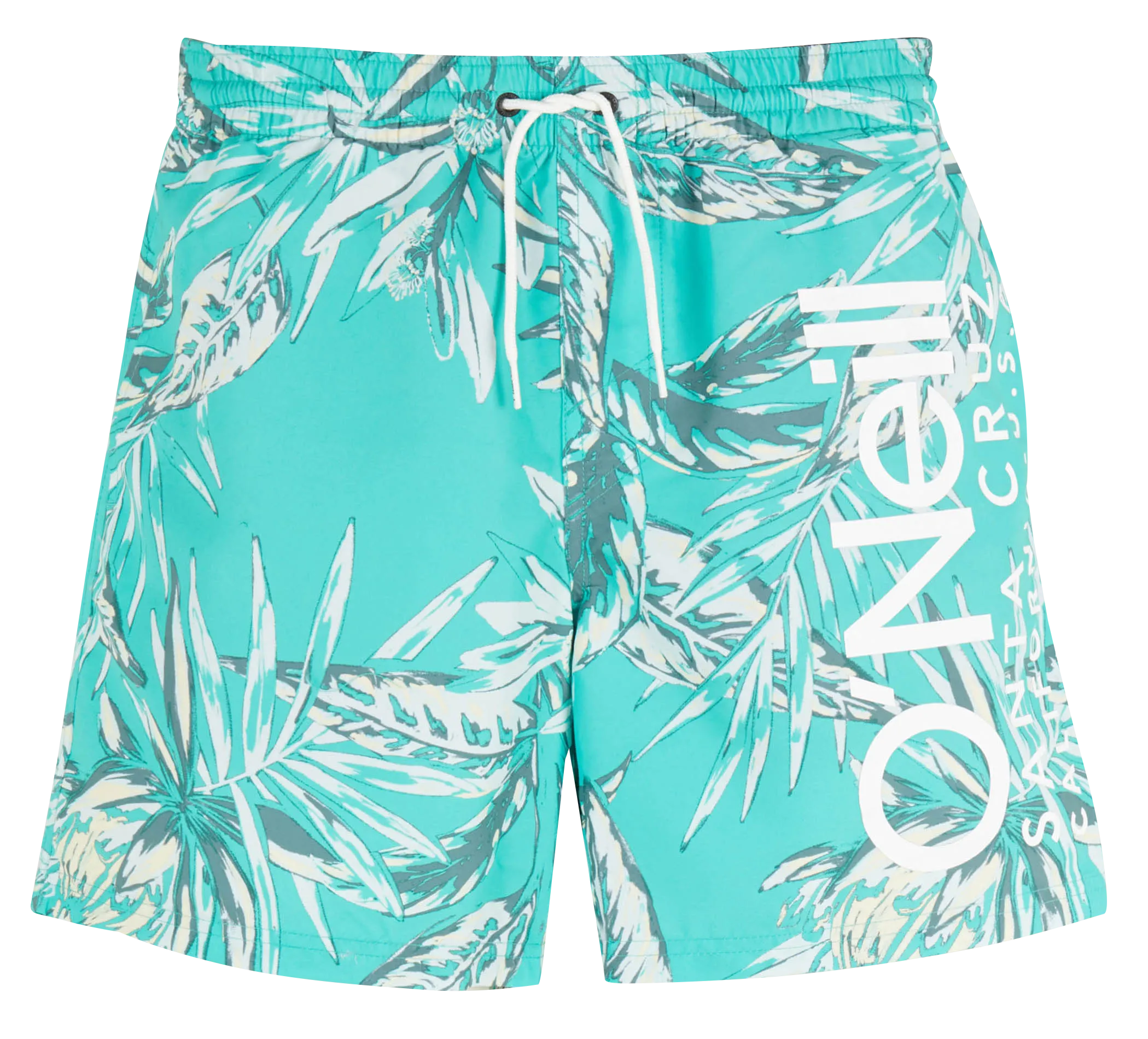 Short de bain imprimé Vert CALI FLORAL 16''