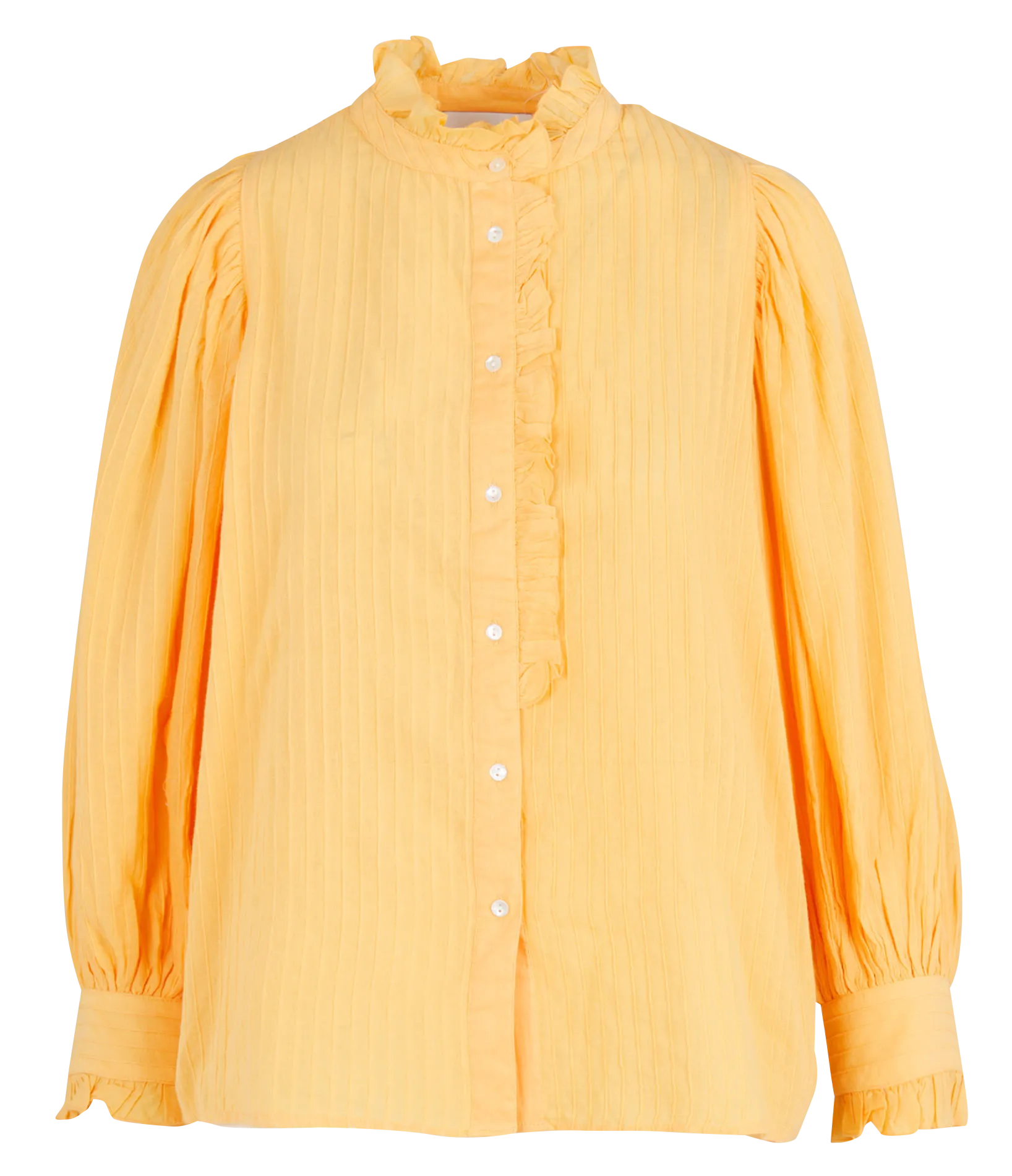 Chemisier en crêpe de coton Orange YVONNE