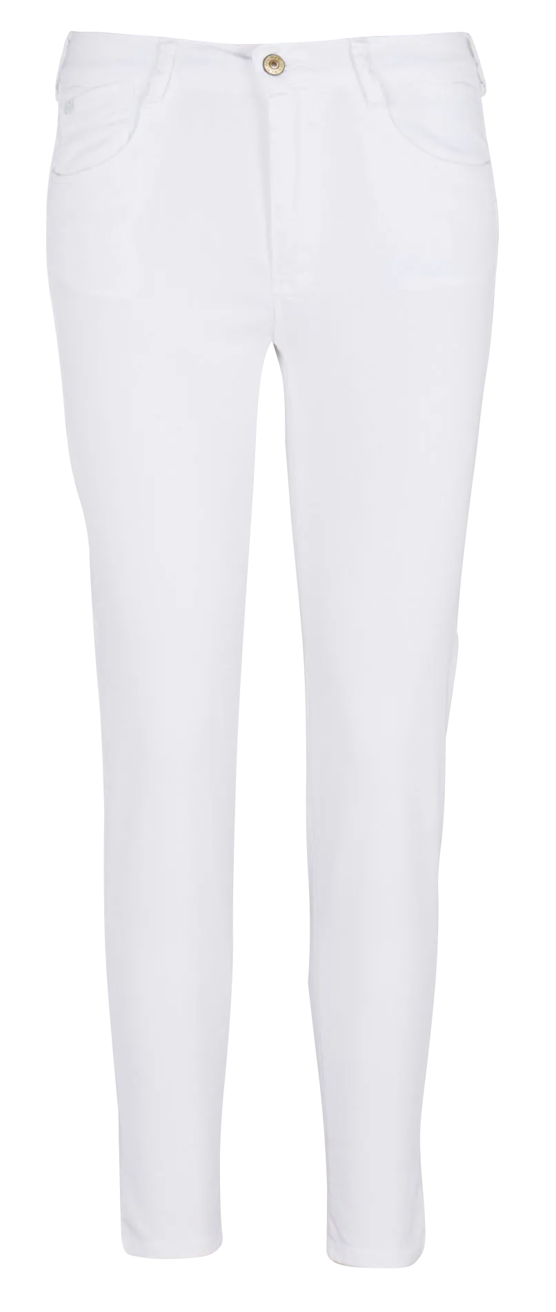 Jean slim taille haute en coton stretch Blanc