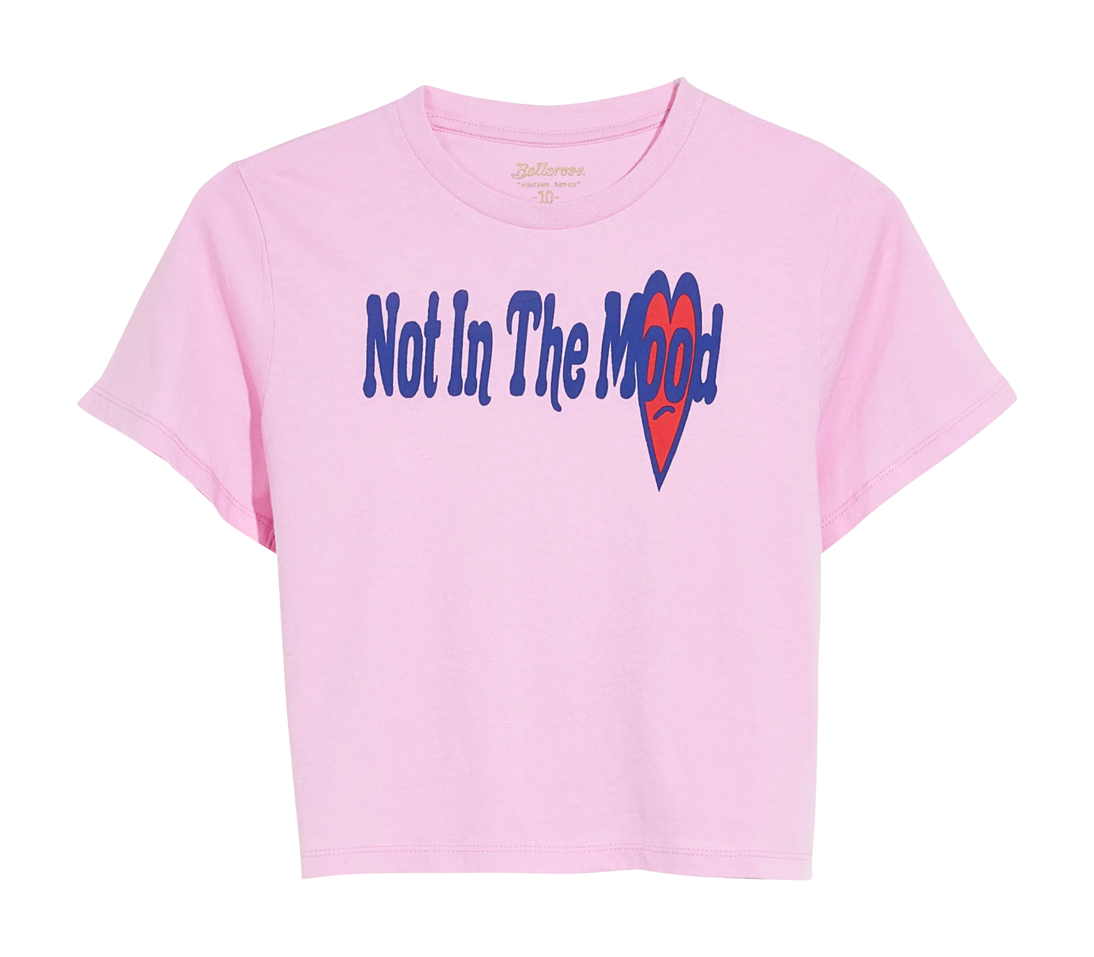 Tee-shirt col rond en coton Rose ARGI