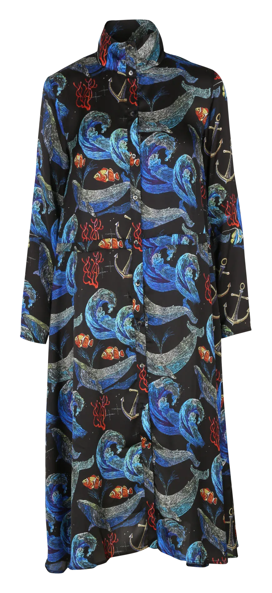 Robe chemise col classique imprimée Multicolore JAVA