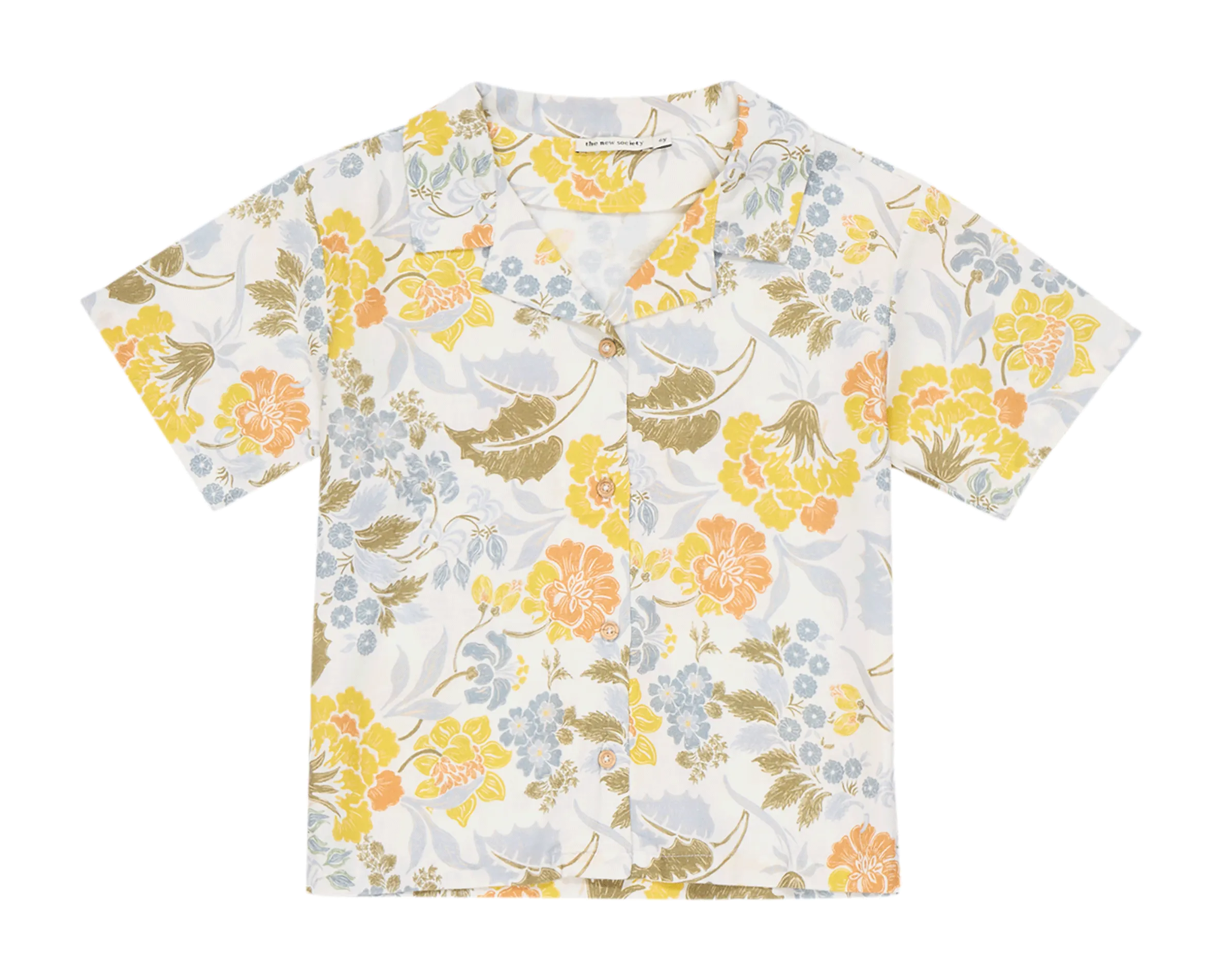 Chemise droite à imprimé fleuri Multicolore GIANNI