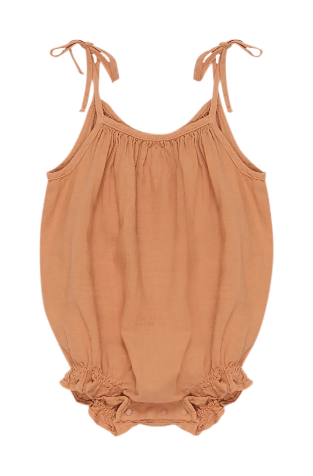 Barboteuse en coton Orange OLIVIA