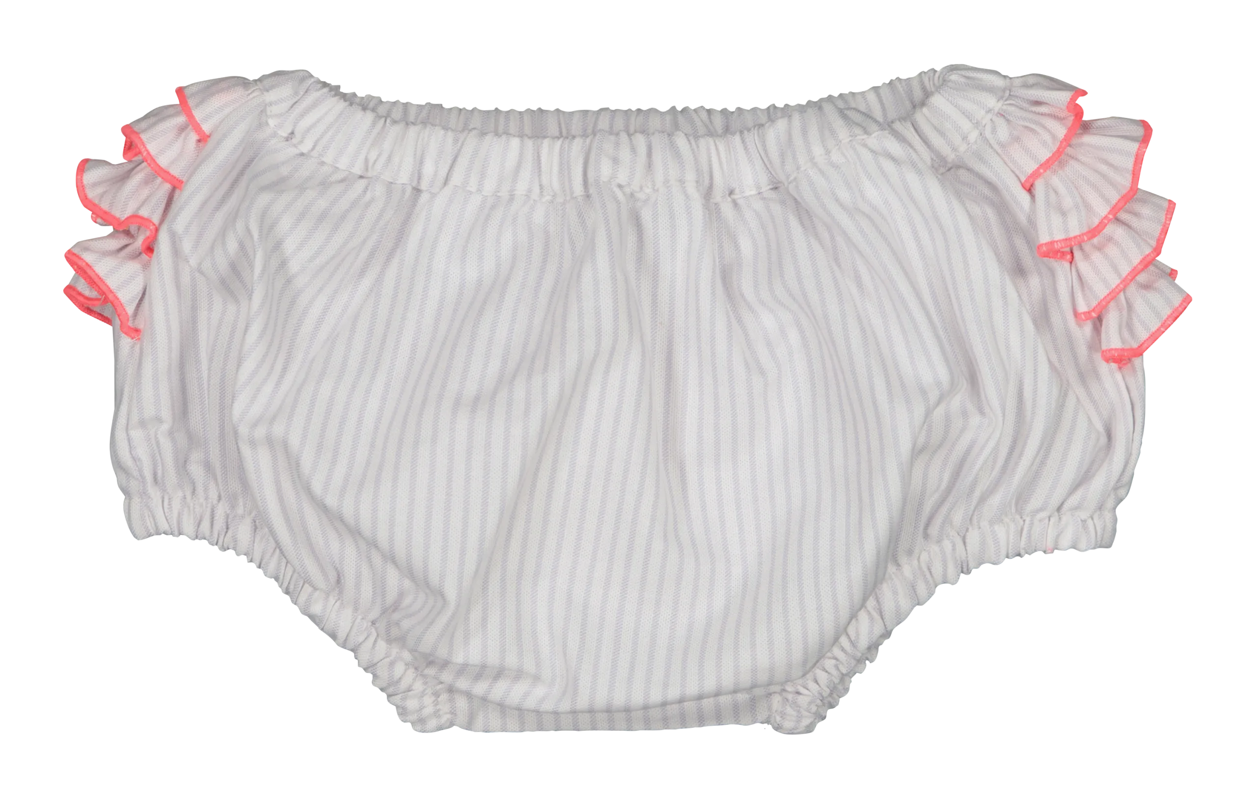 Bloomer rayé en coton bio Blanc DAN