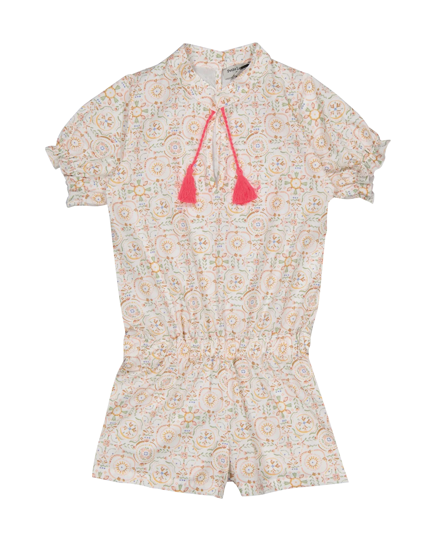 Combi-short imprimée en coton bio Beige STEPHANIE