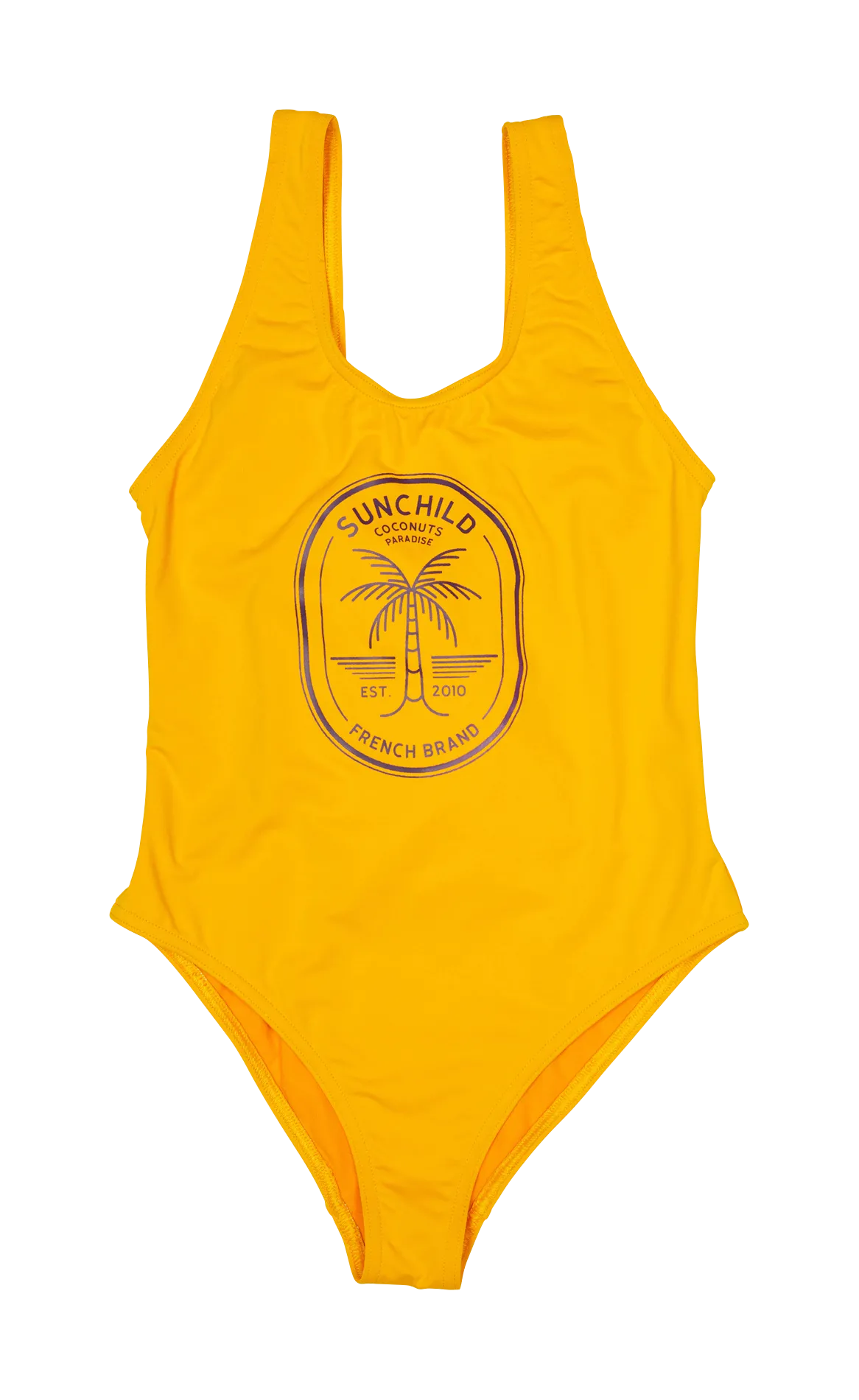 Maillot de bain 1 pièce Jaune LOU COCONUT
