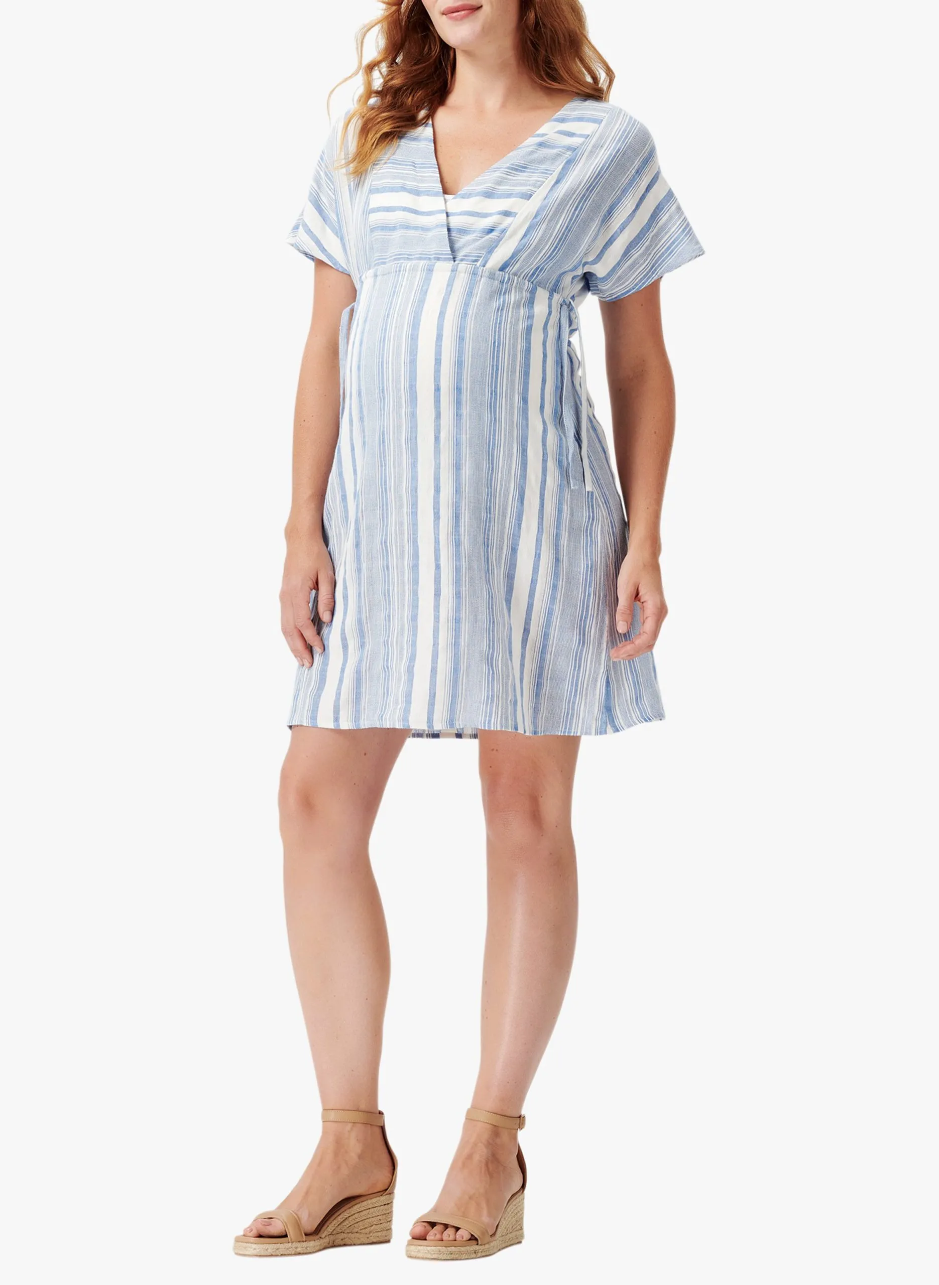 Robe de grossesse en coton Blanc DELHI