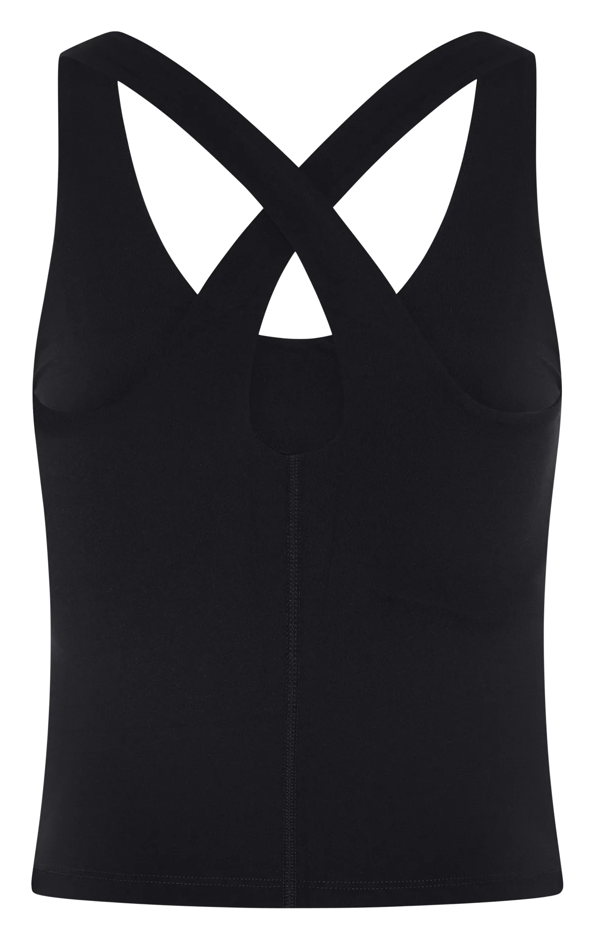 Débardeur moulant à encolure V Noir ZOE