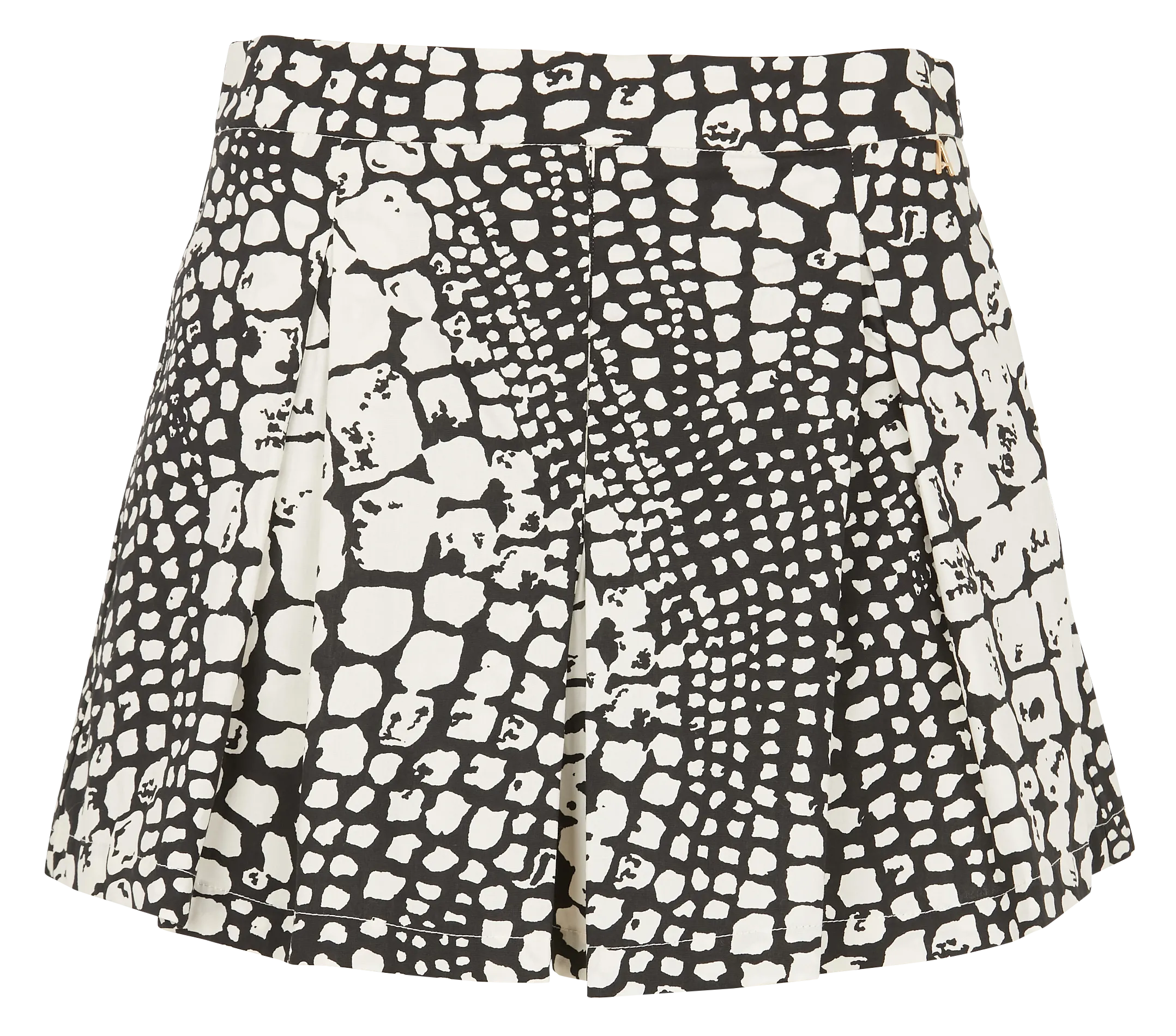 Short imprimé en popeline de coton Multicolore