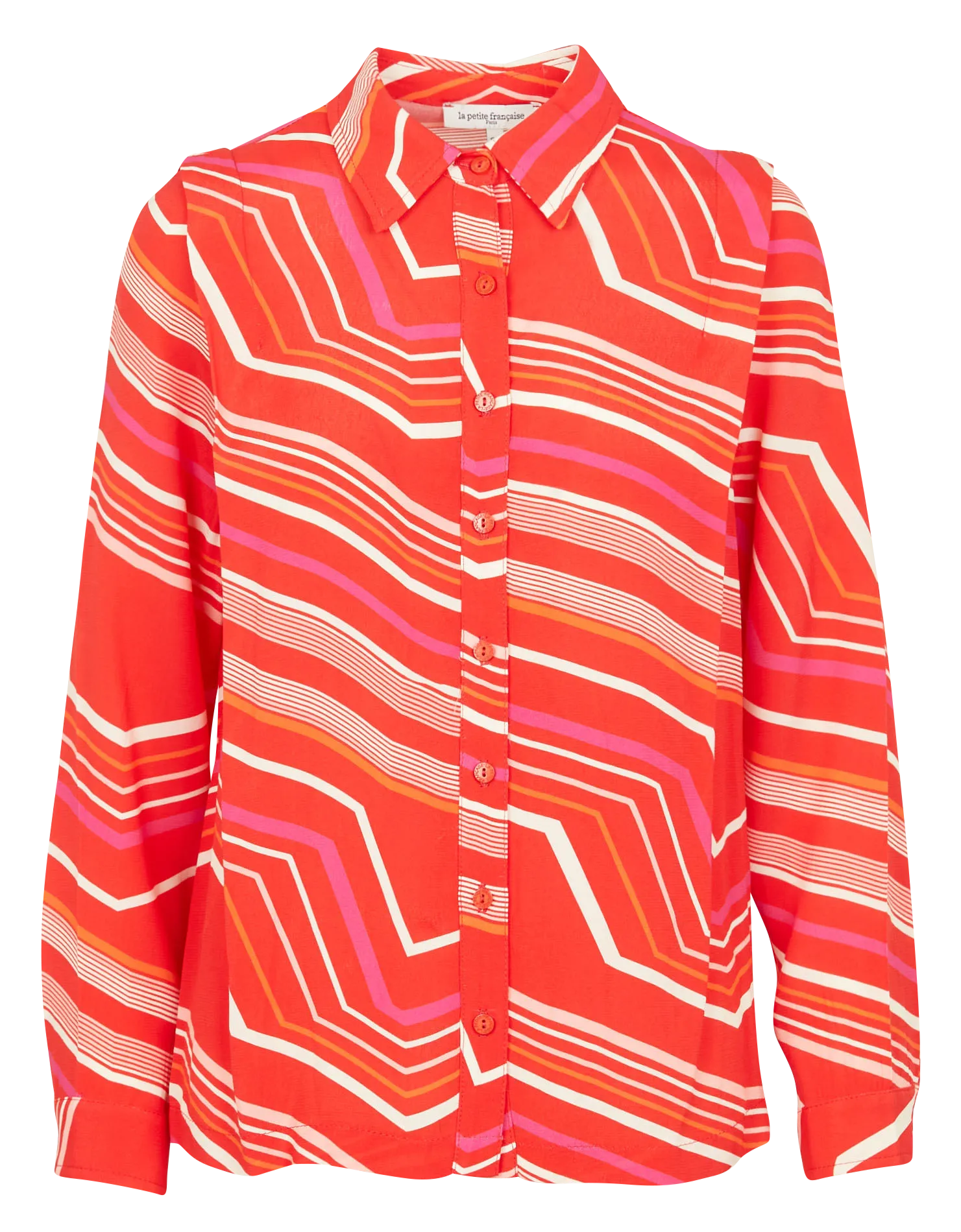 Chemise fluide imprimée Rouge CAPITEUSE