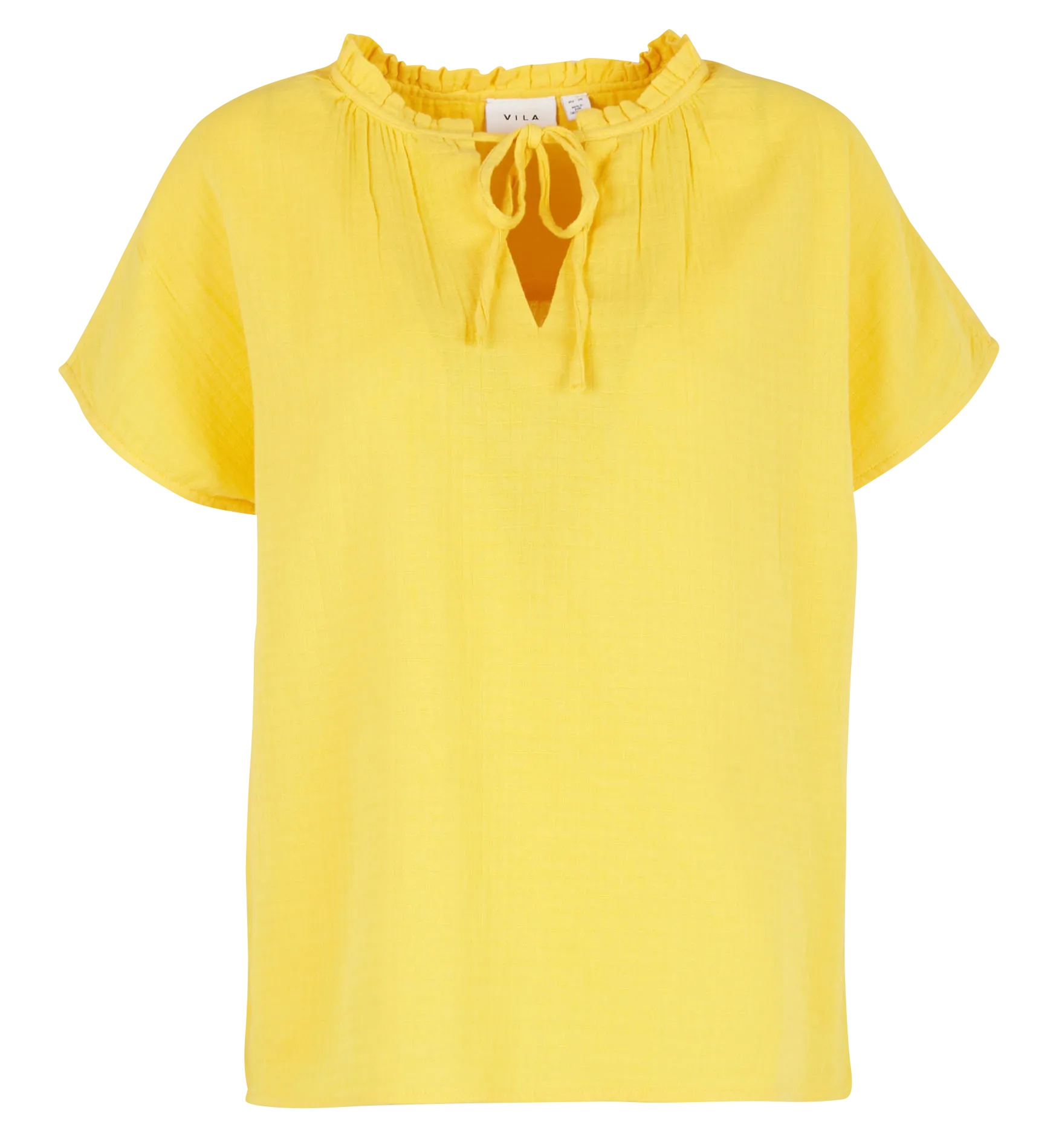 Top col rond en coton Orange LANIA