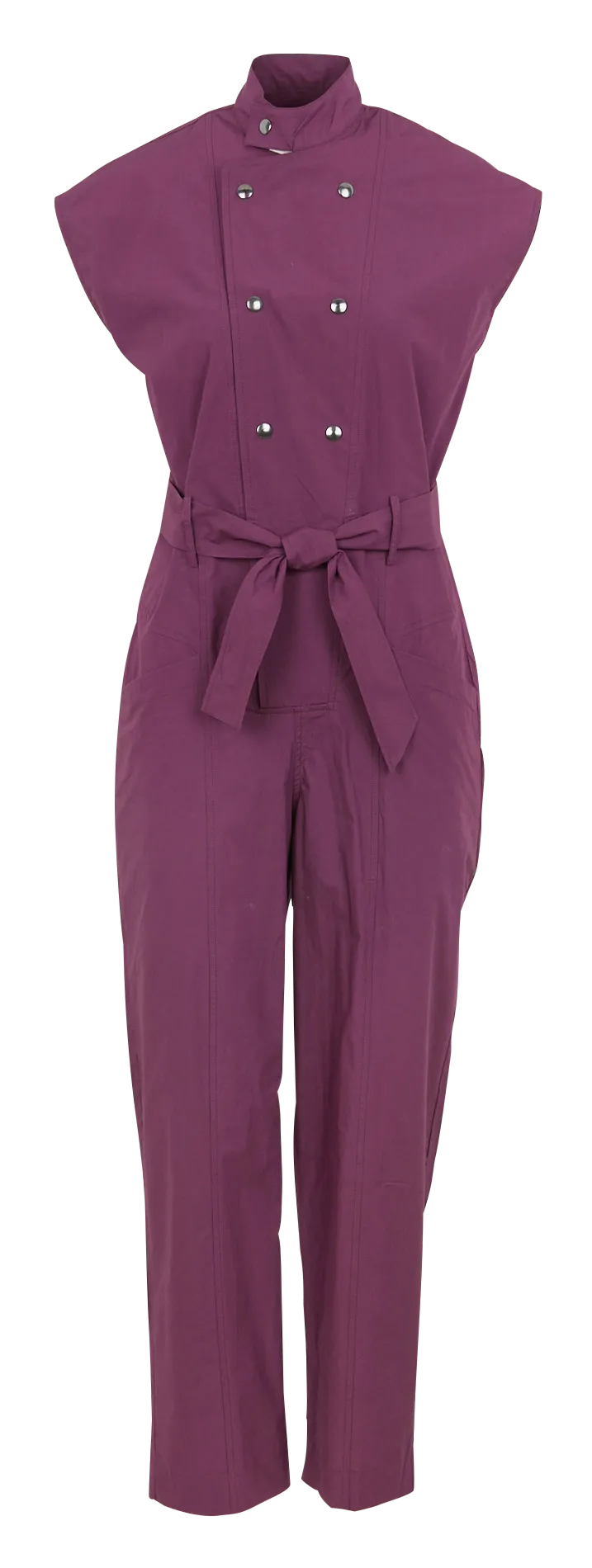 Combinaison col montant en coton Violet TEXAS-POP