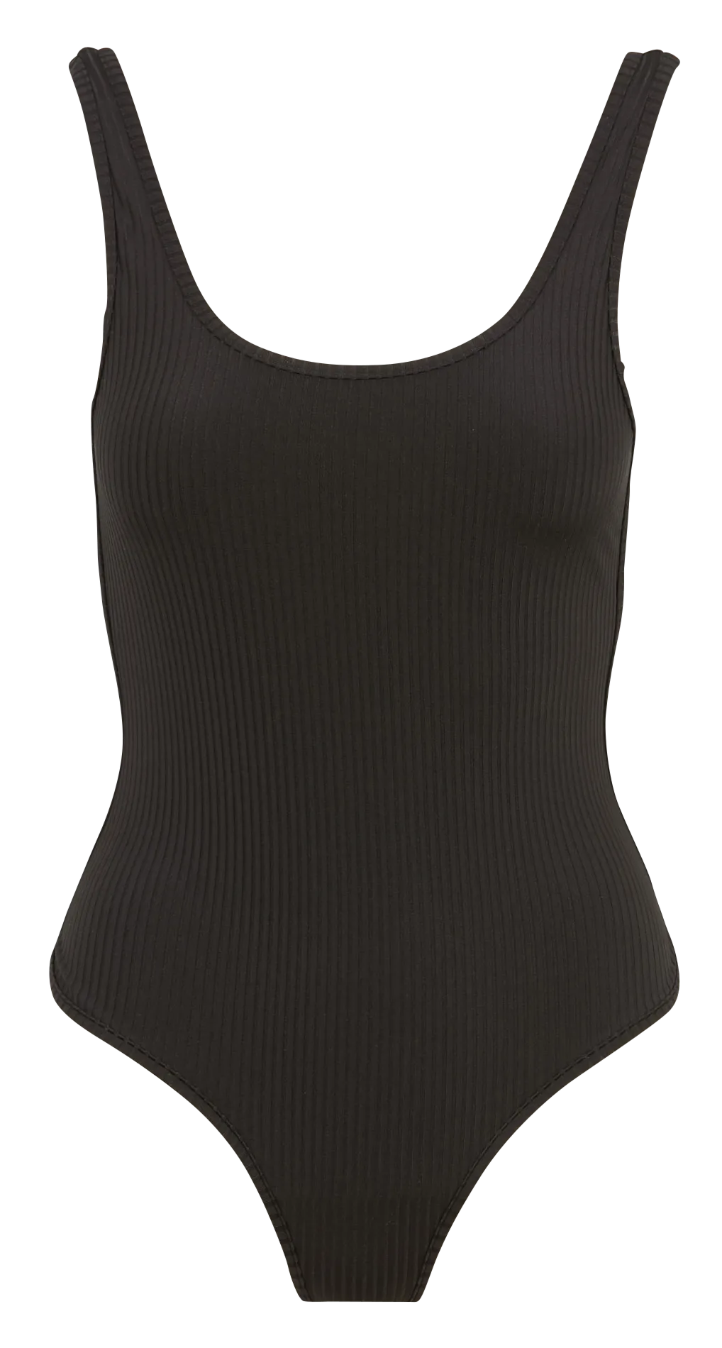 Maillot de bain 1 pièce côtelé Noir MARGOT