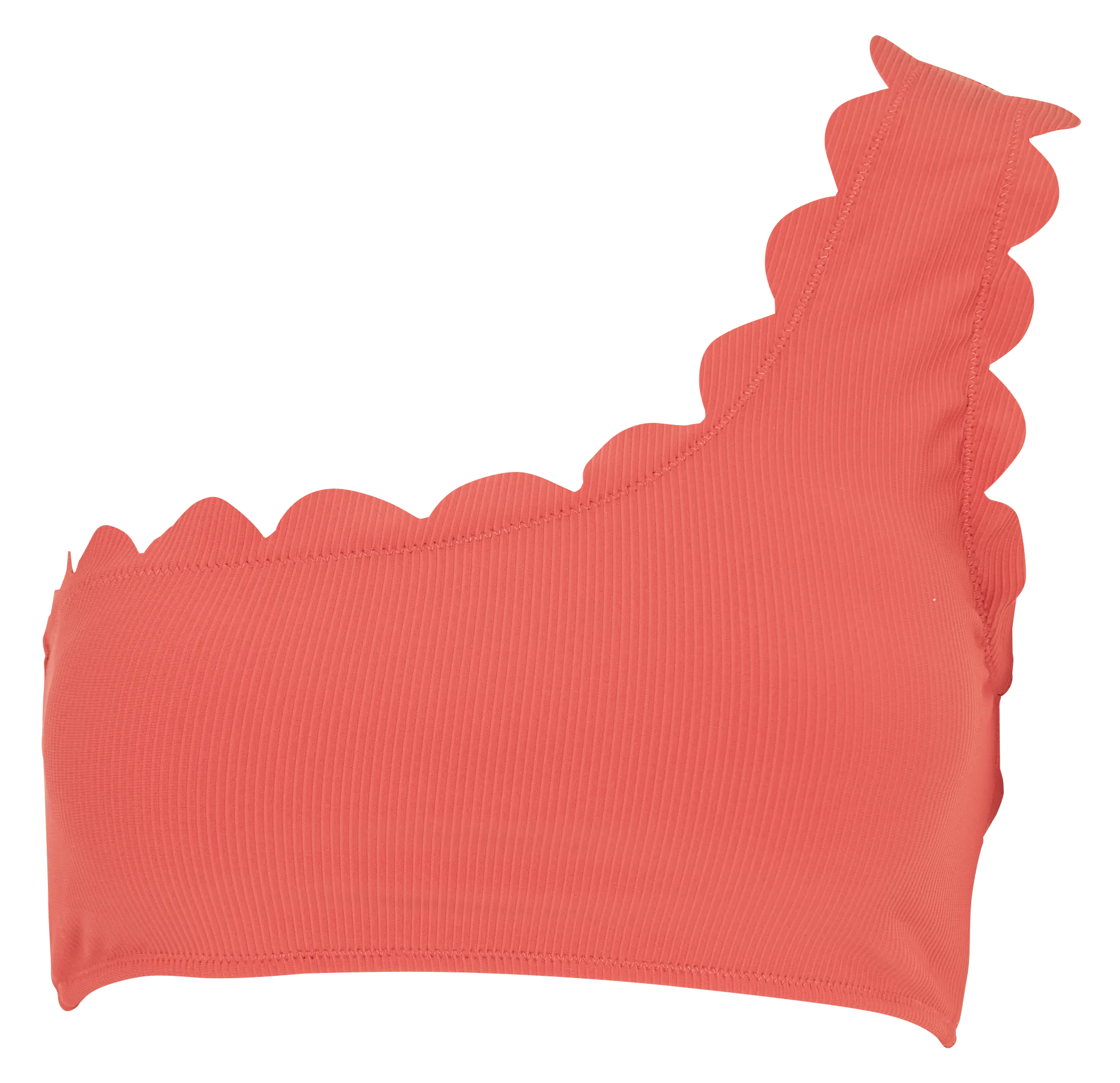 Haut de maillot de bain asymétrique Rouge BOSSA