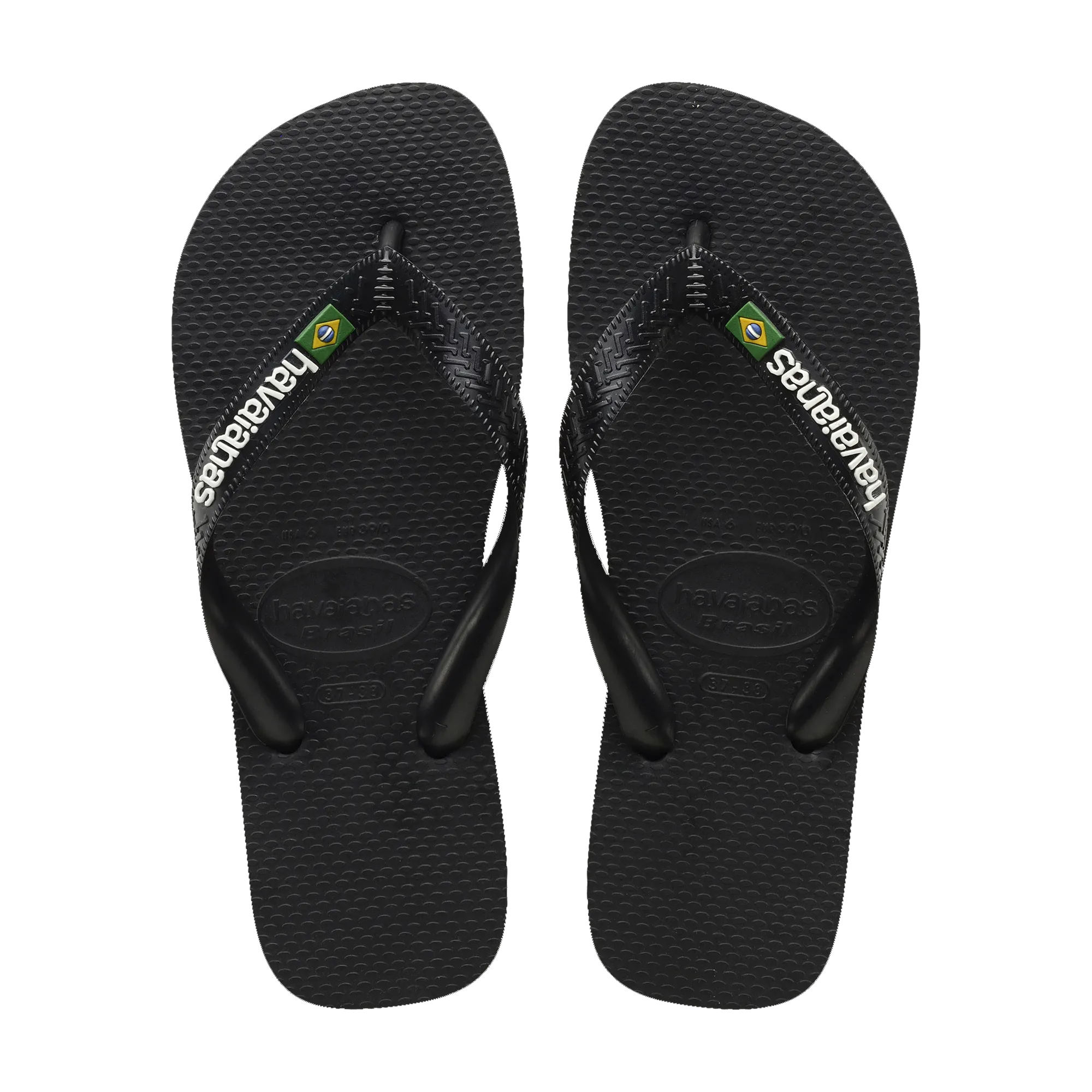 Tongs Noir BRASIL LOGO